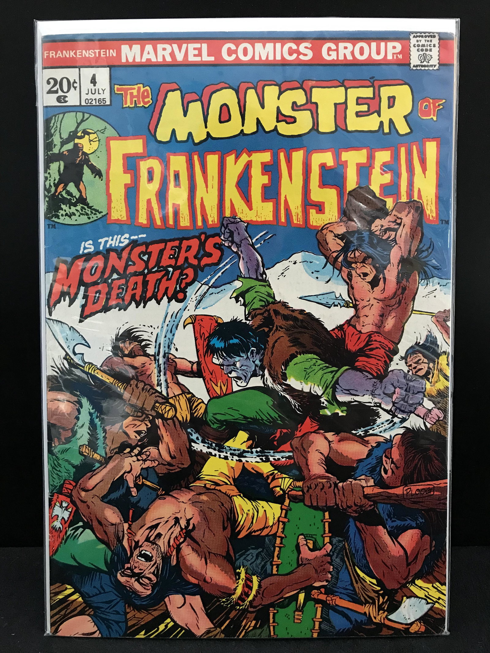 MARVEL COMICS THE MONSTER OF FRANKENSTEIN #4 (1 of 1)