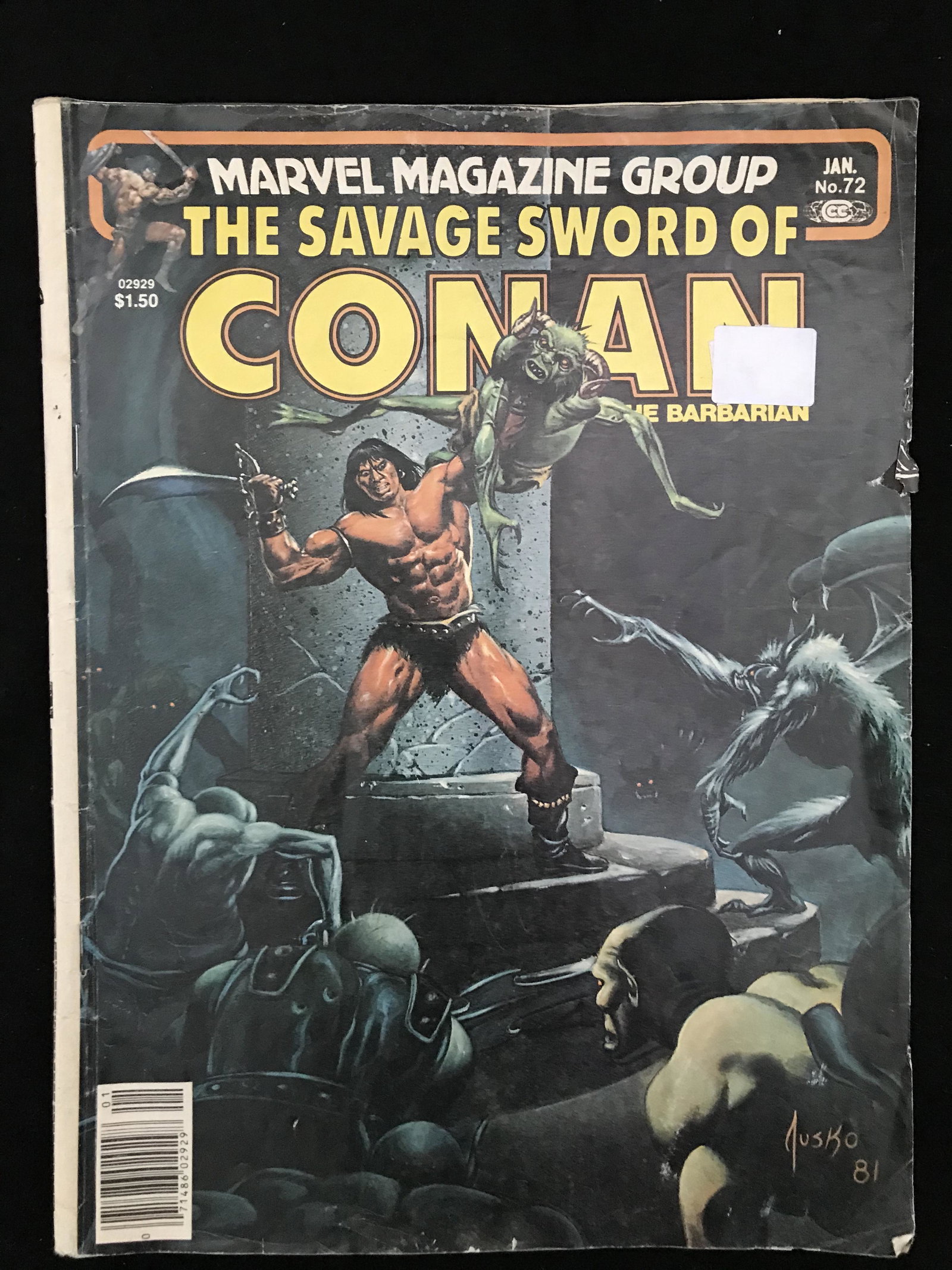 VINTAGE MARVEL MAGAZINE GROUP CONAN #72 (1 of 1)