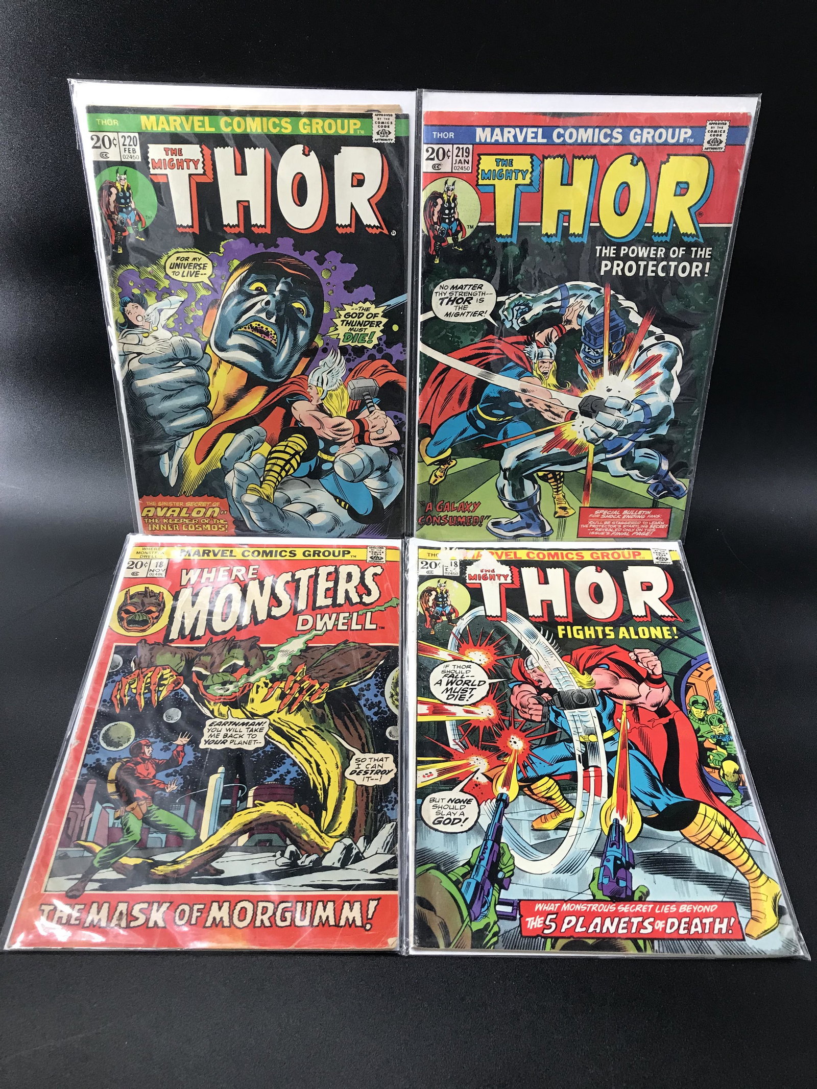 MARVEL COMICS BRONZE AGE COMIC LOT (THOR/WHERE THE MONSTERS DWELL) (1 of 1)