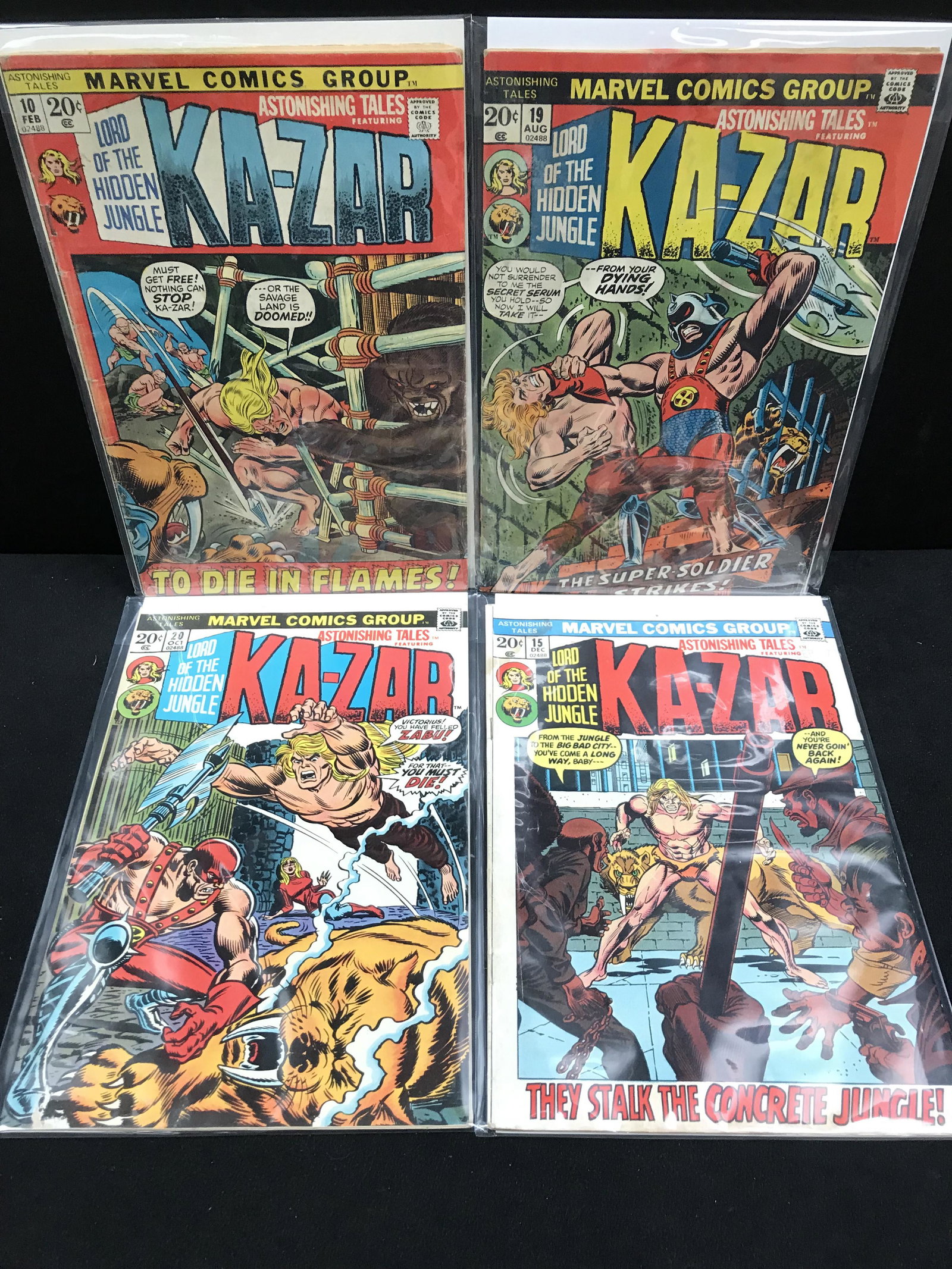MARVEL COMICS KAZAR COMIC BOOK LOT (1 of 1)