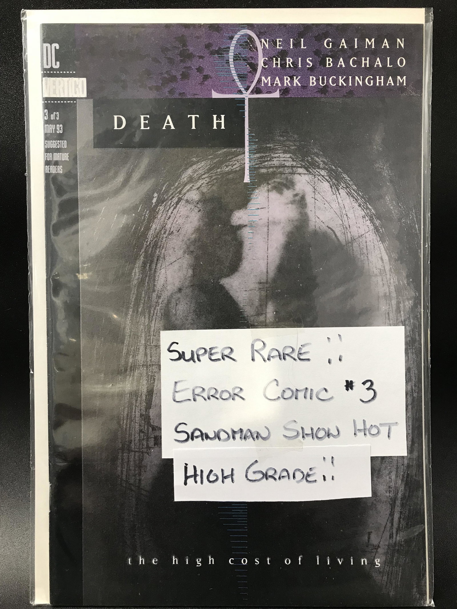 DC VERTIGO #3 DEATH (RARE ERROR COMIC) (1 of 1)