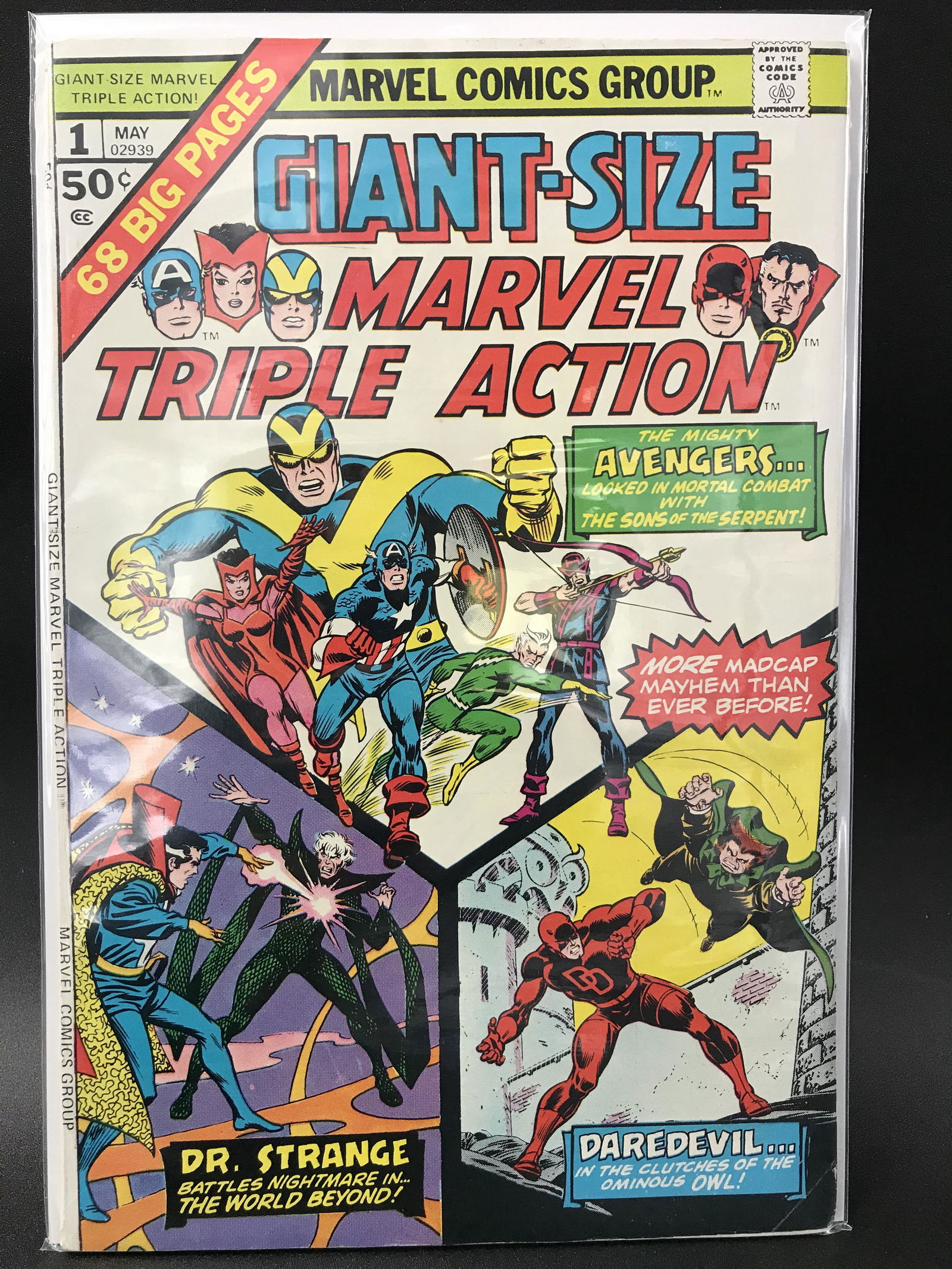GIANT-SIZE MARVEL TRIPLE ACTION #1 (MARVEL COMICS) (1 of 1)