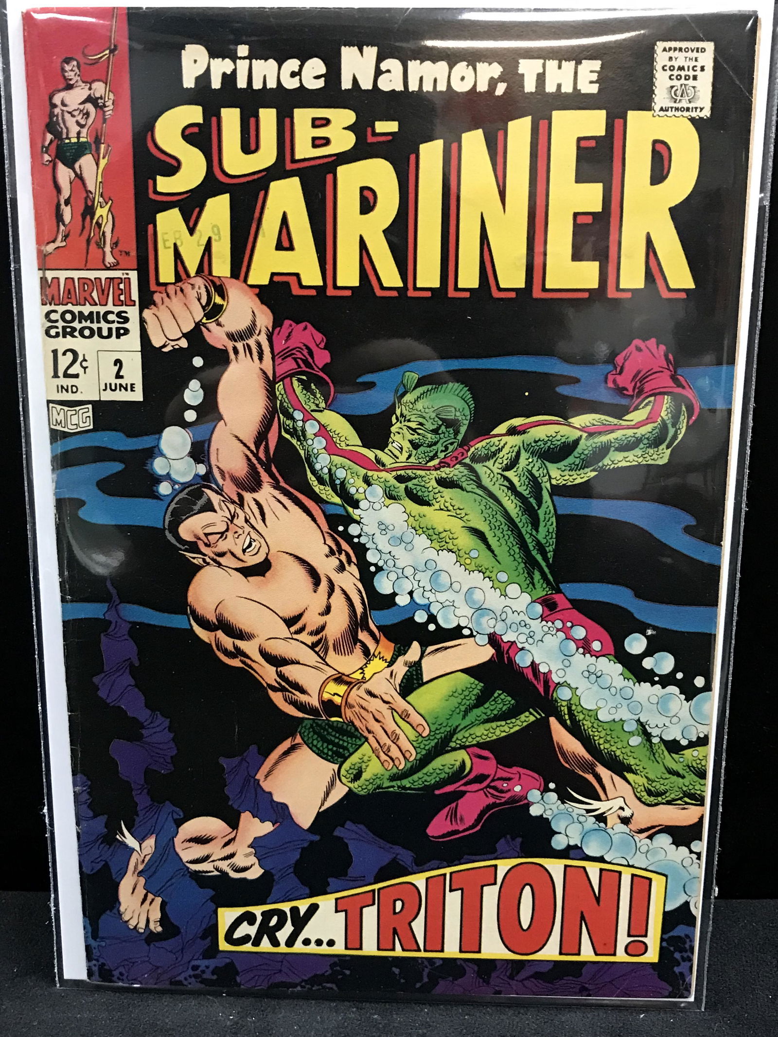 SUB-MARINER #2  MARVEL COMICS (1 of 1)