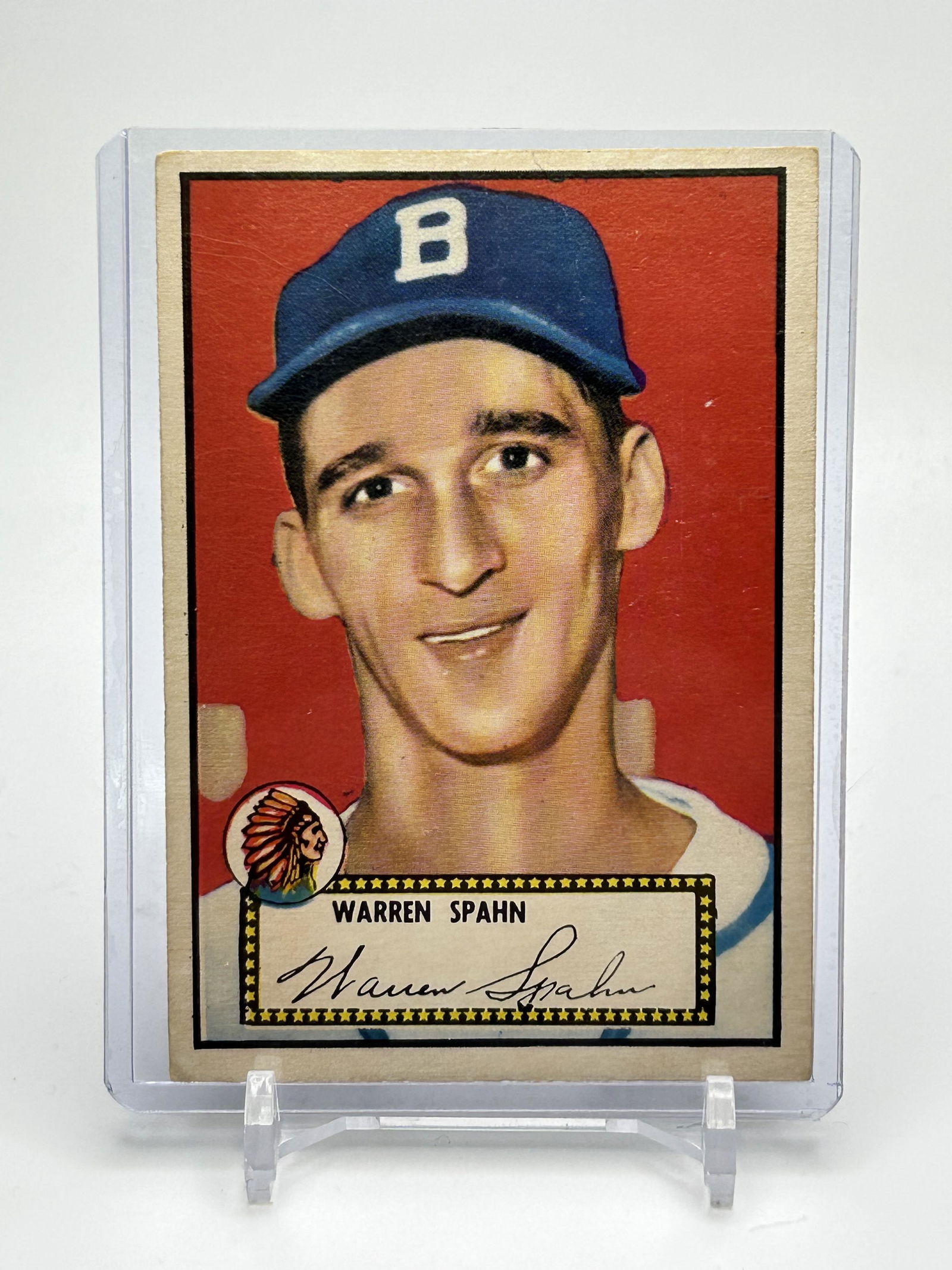 1952 TOPPS WARREN SPAHN (1 of 2)