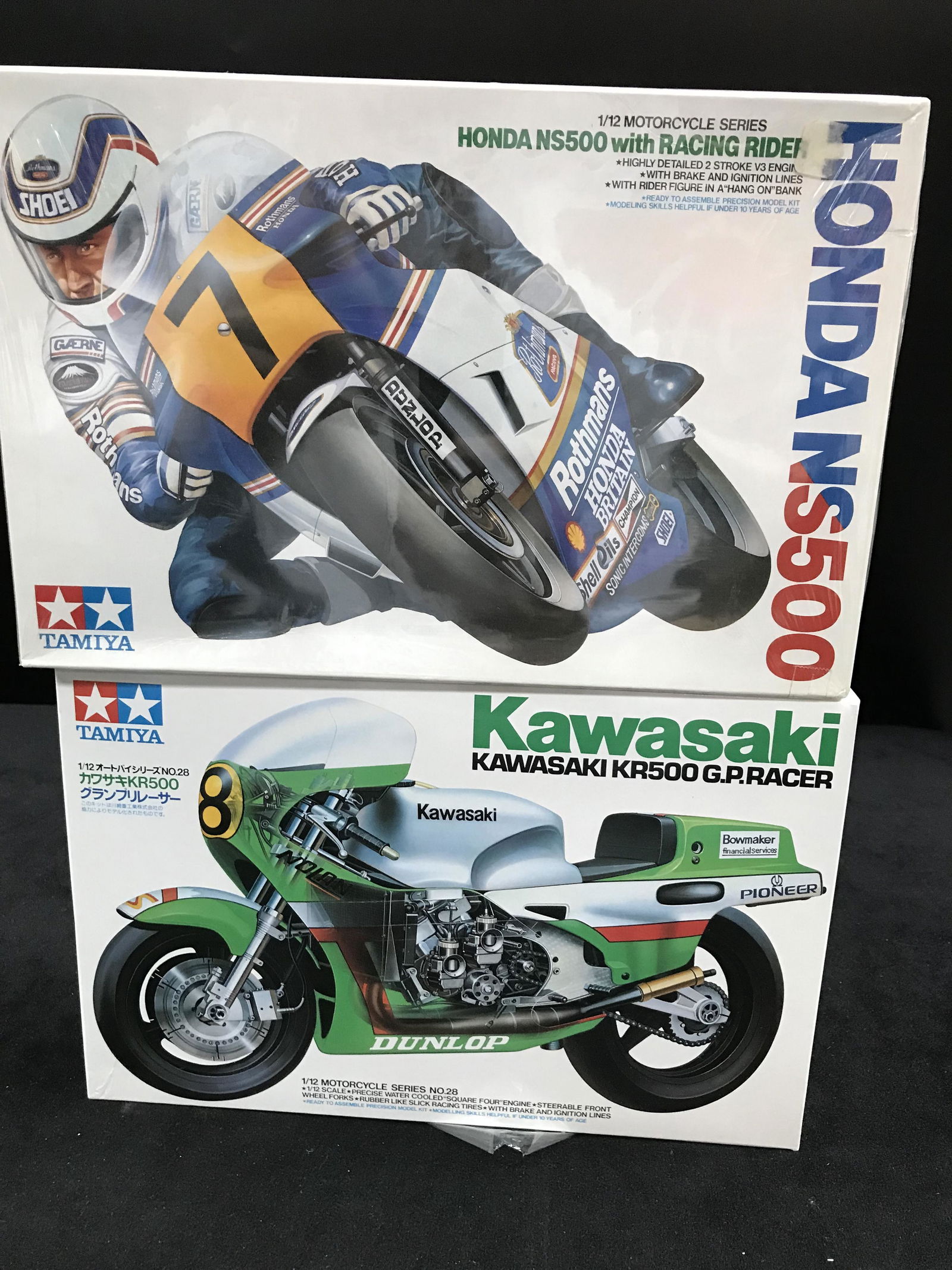 TWO SEALED TAMIYA MOTORCYCLE MODEL KITS (1 of 1)