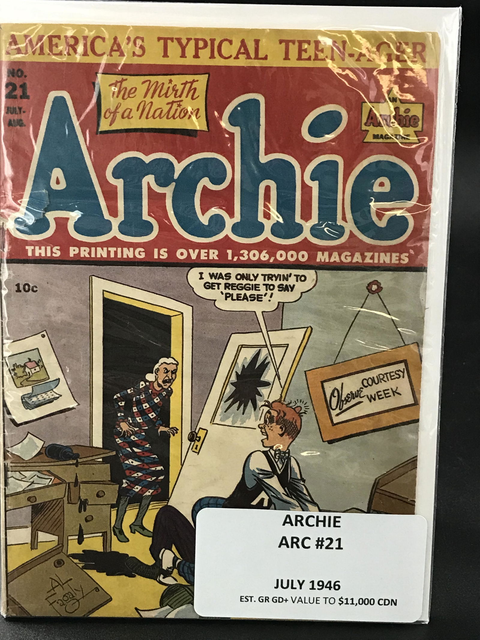ARCHIE COMICS ARC NO.21 JULY 1946 (1 of 1)