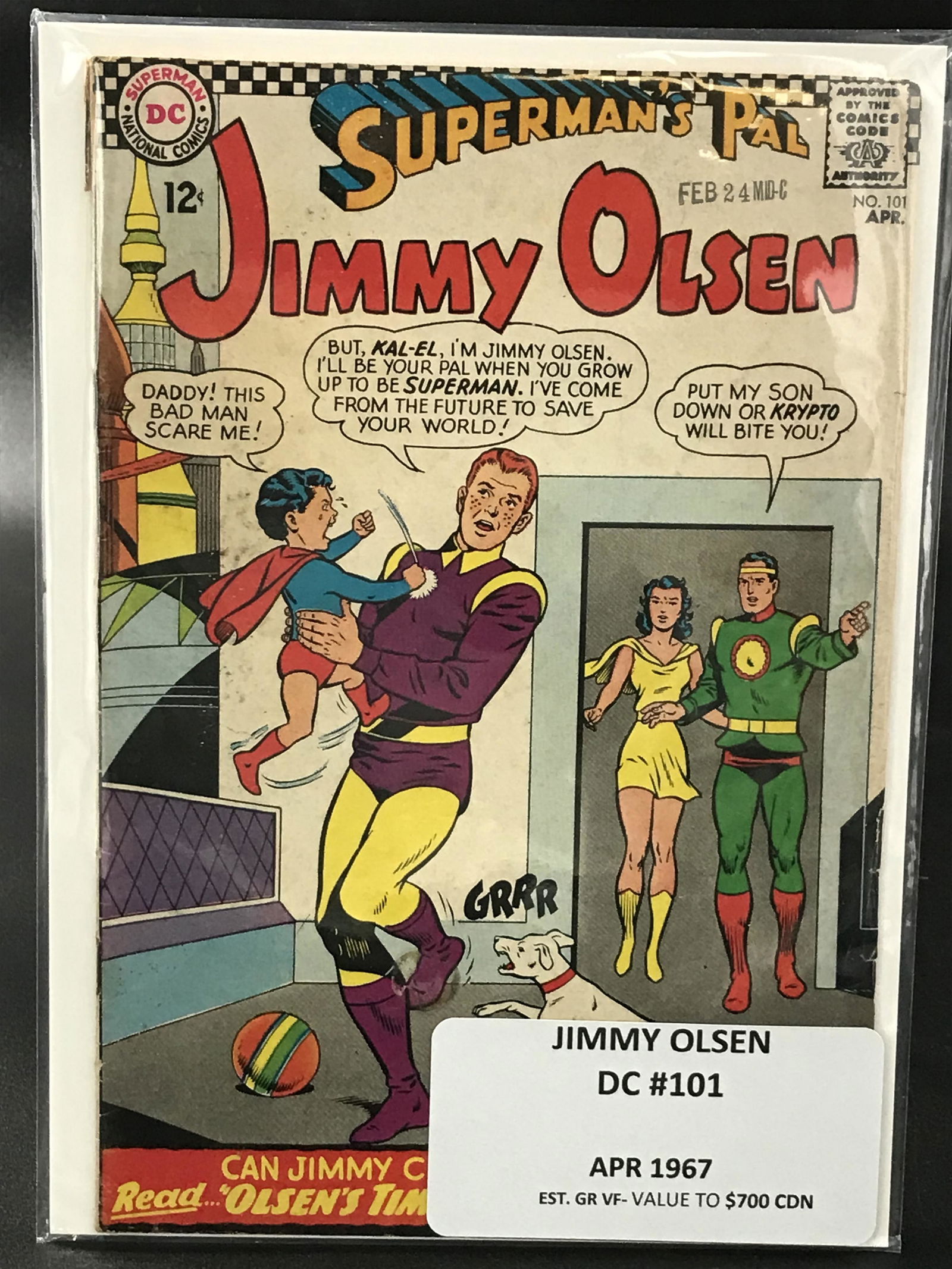 JIMMY OLSEN DC COMICS NO. 101 APRIL 1967 (1 of 1)
