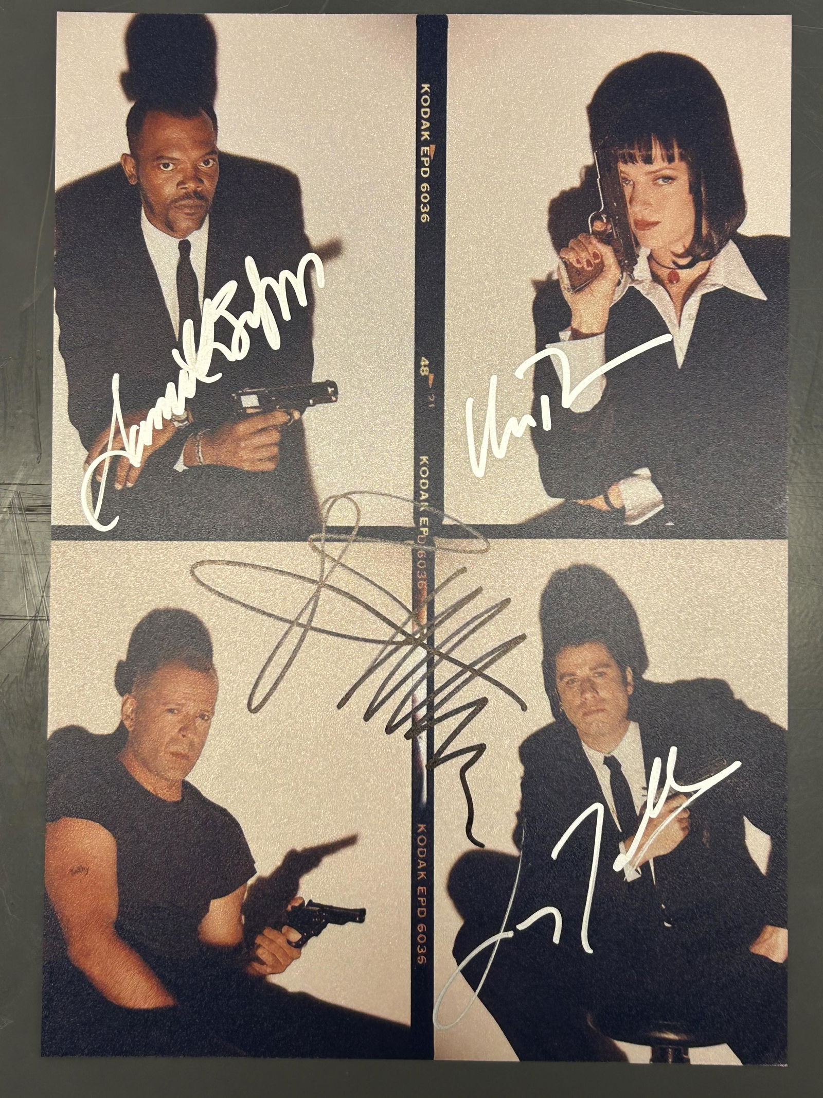 PULP FICTION CAST SIGNED 8 X 10 (RA COA) (1 of 2)