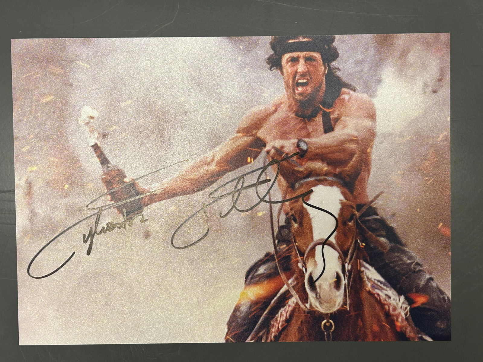 SYLVESTER STALLONE SIGNED RAMBO III 8 X 10 (RA COA) (1 of 2)