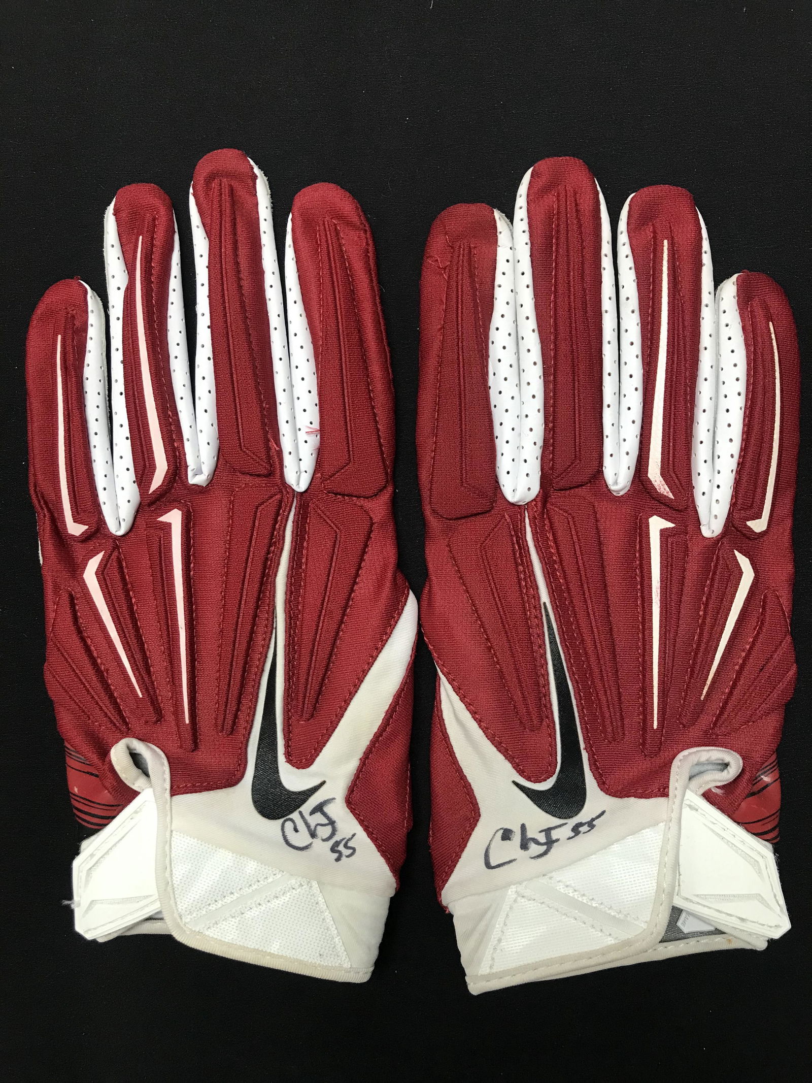 ARIZONA CARDINALS GAMED USED FOOTBALL SIGNED BY DAVID JOHNSON IN CASE (JSA COA/ CARDINALS COA): ARIZONA CARDINALS GAMED USED FOOTBALL SIGNED BY DAVID JOHNSON IN CASE (JSA COA/ CARDINALS COA)