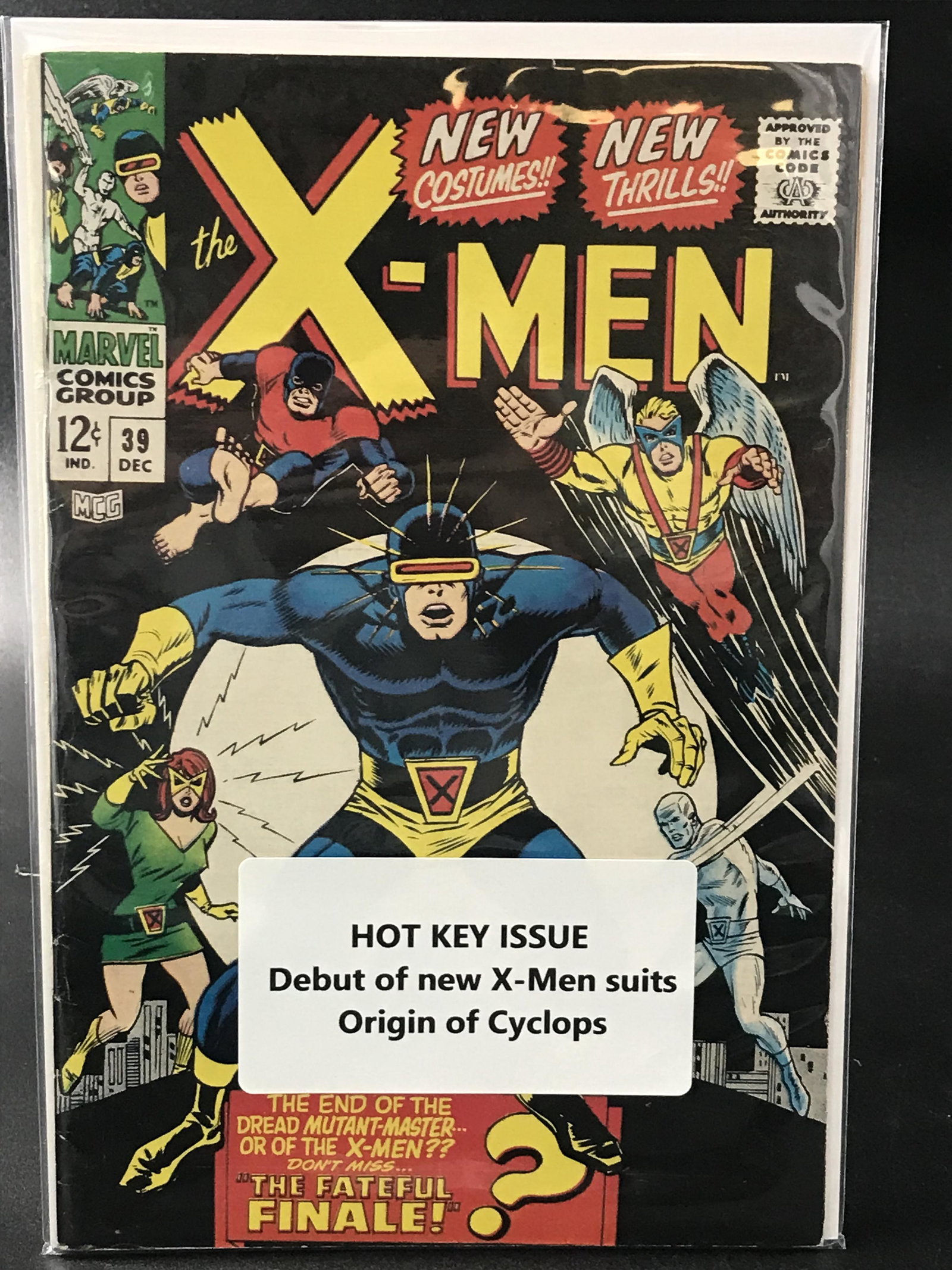 X-MEN #39 KEY ISSUE ORIGIN OF CYCLOPS   (MARVEL COMICS) (1 of 1)