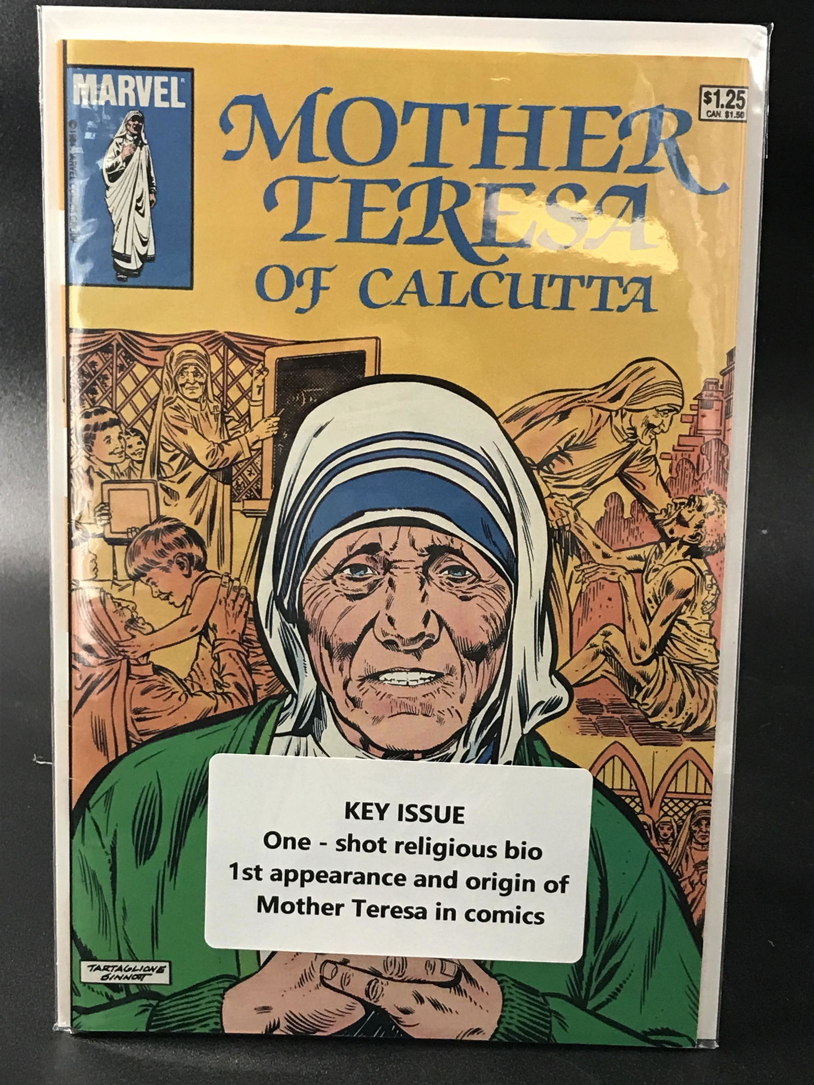 MOTHER TERESA  #1 KEY ISSUE 1ST APP OF MOTHER TERESA (MARVEL COMICS) (1 of 1)