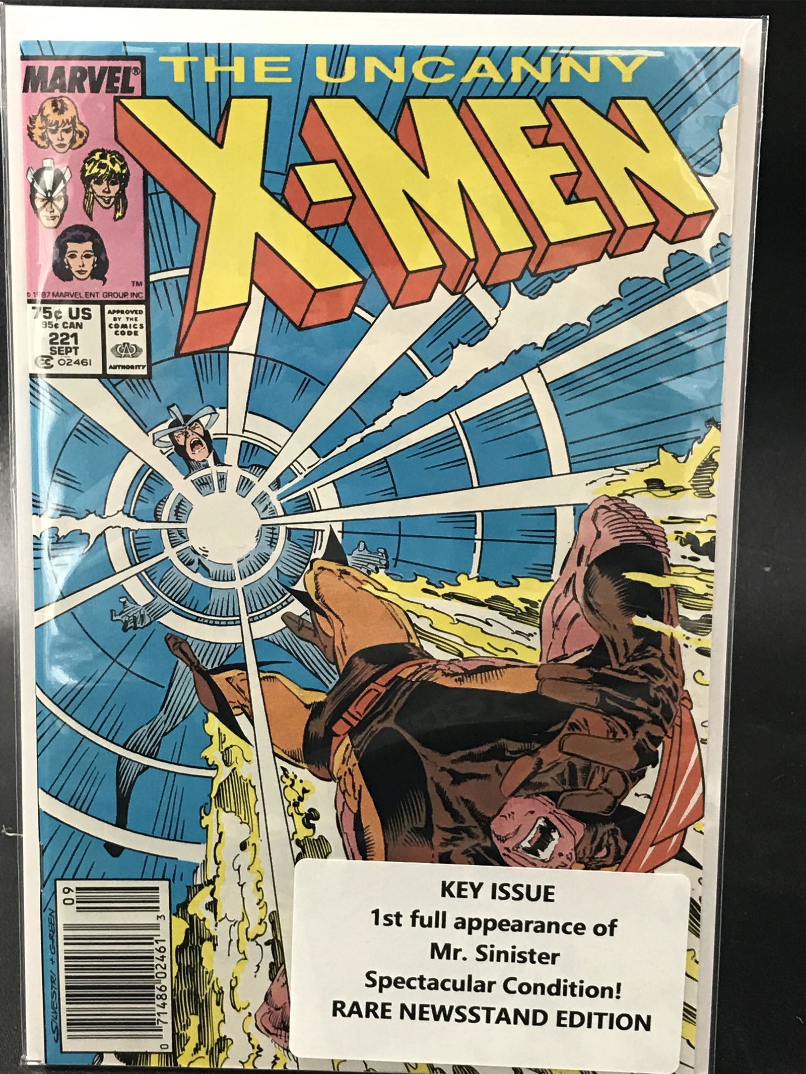 THE UNCANNY  X-MEN #221 KEY ISSUE 1ST APP OF MR. SINISTER  (MARVEL COMICS) (1 of 1)