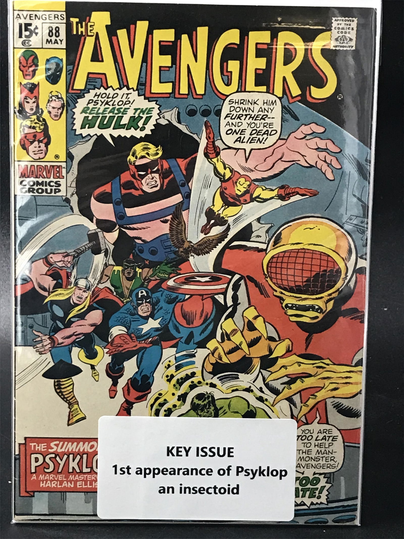 THE AVENGERS #88 KEY ISSUE 1ST APP OF PSYKLOP  (MARVEL COMICS) (1 of 1)
