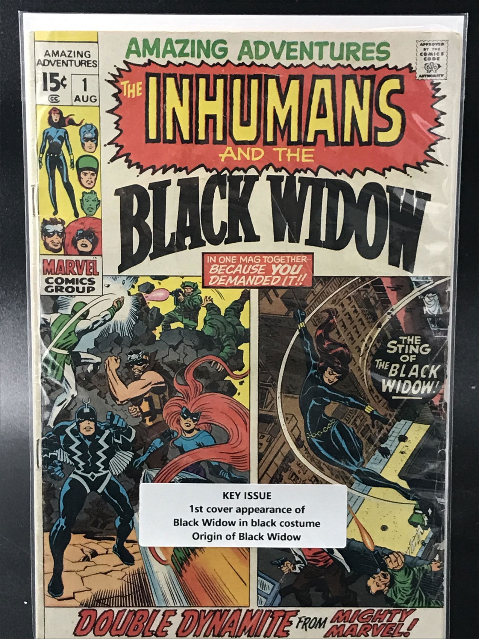 AMAZING ADVENTURES  #1  THE INHUMANS AND THE BLACK WIDOW  KEY ISSUE (MARVEL COMICS) (1 of 1)