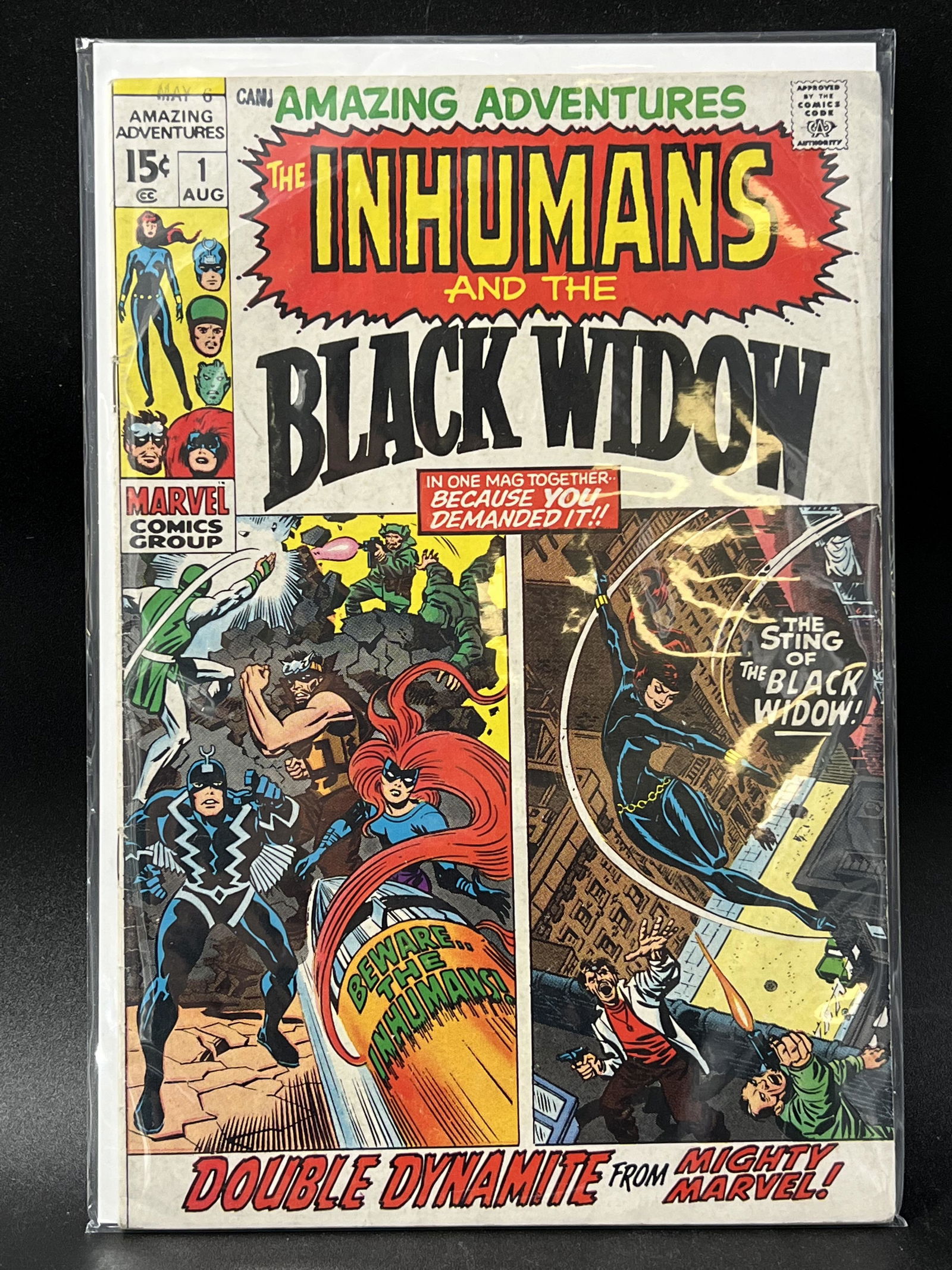 AMAZING ADVENTURES  #1  THE INHUMANS AND THE BLACK WIDOW  KEY ISSUE (MARVEL COMICS) (1 of 1)