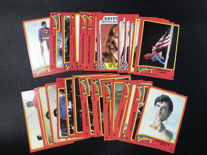 LARGE LOT OF "SUPERMAN II" NON-SPORTS TRADING CARDS: LARGE LOT OF "SUPERMAN II" NON-SPORTS TRADING CARDS