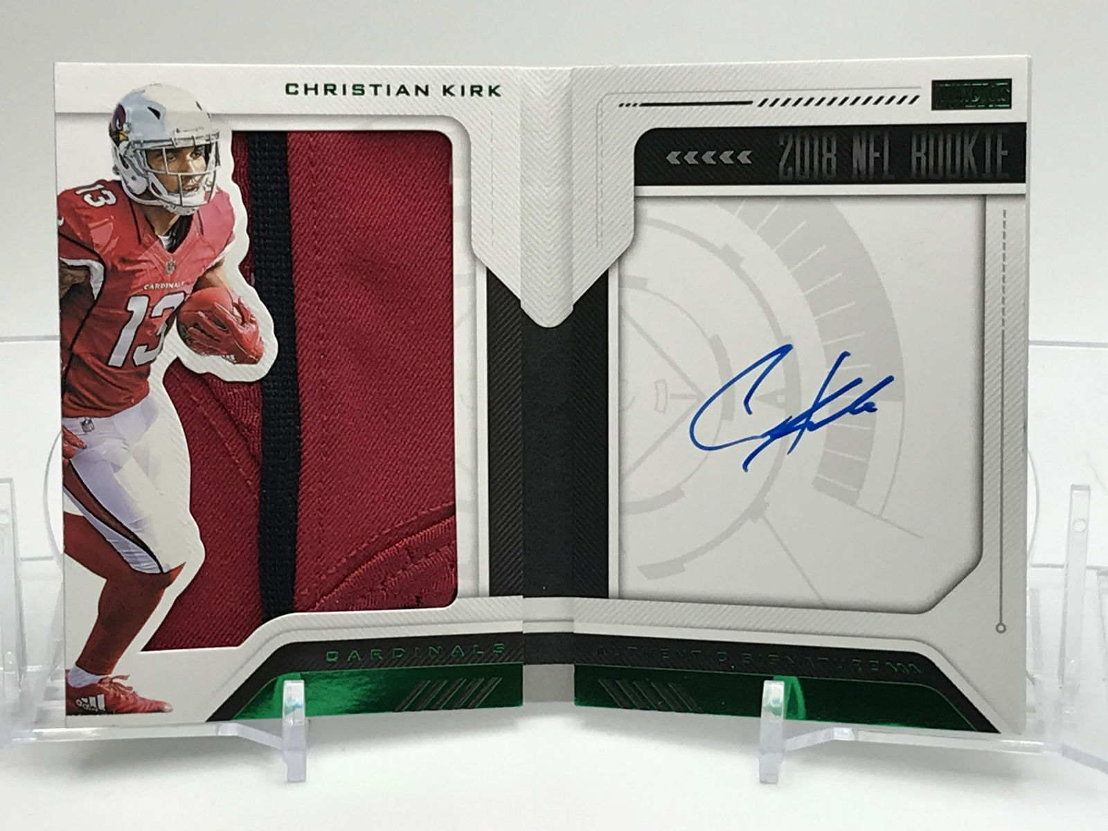 PANINI # 209  SIGNED CHRISTIAN KIRK PLAYBOOK  ROOKIE CARD NUMBERED 10/25 (1 of 3)