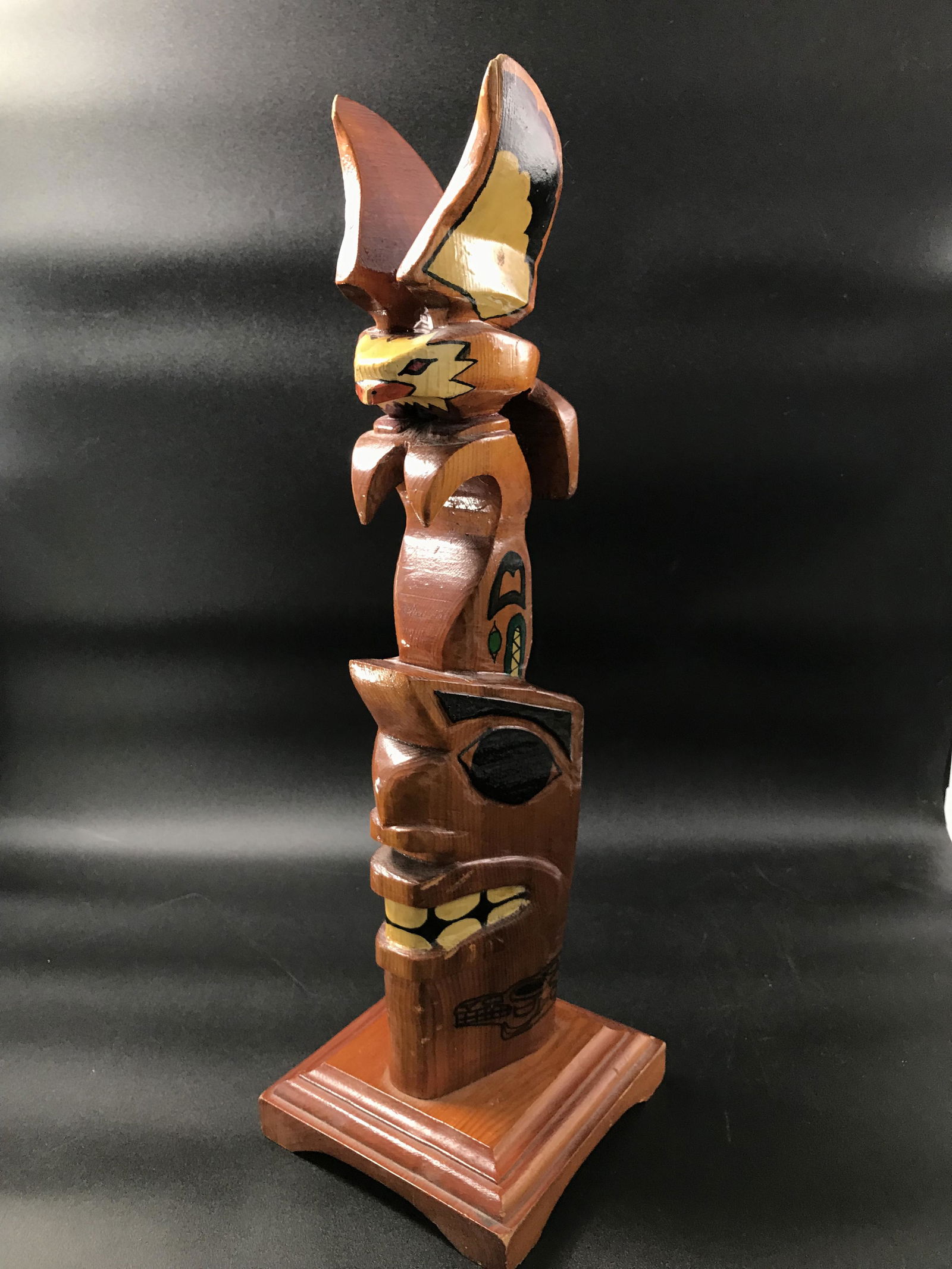 18" NATIVE ART TOTEM (1 of 1)