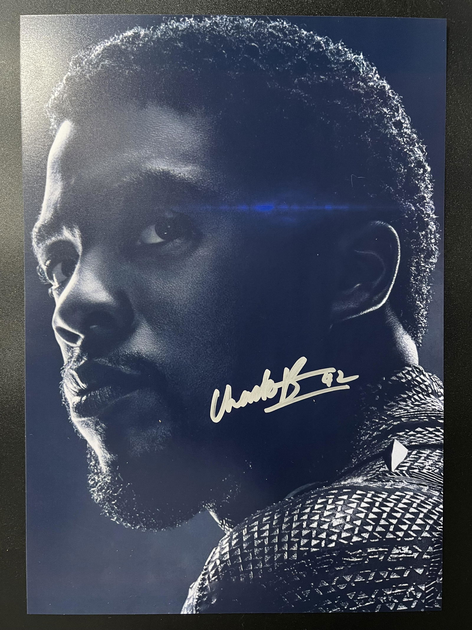 CHADWICK BOSEMAN "BLACK PANTHER" SIGNED 8 X 10 (RA COA) (1 of 2)