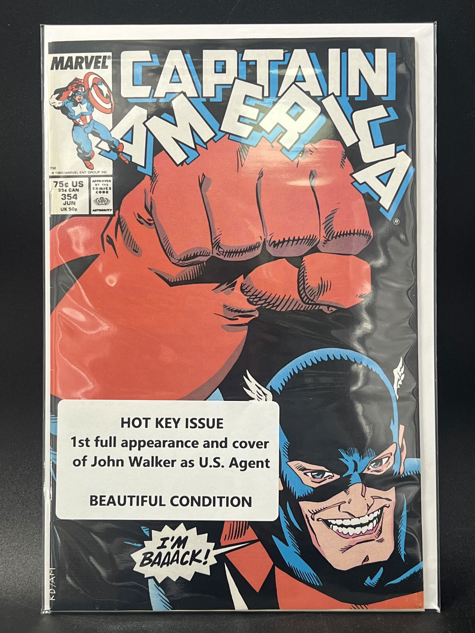 CAPTAIN AMERICA #354 KEY ISSUE   (MARVEL COMICS) (1 of 1)