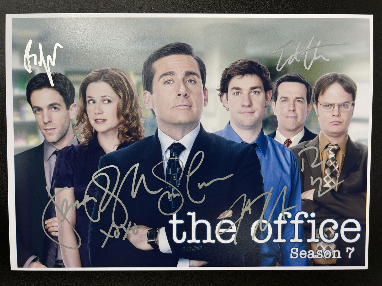 THE OFFICE "SEASON SEVEN" CAST SIGNED 8 X 10 (RA COA) (1 of 2)