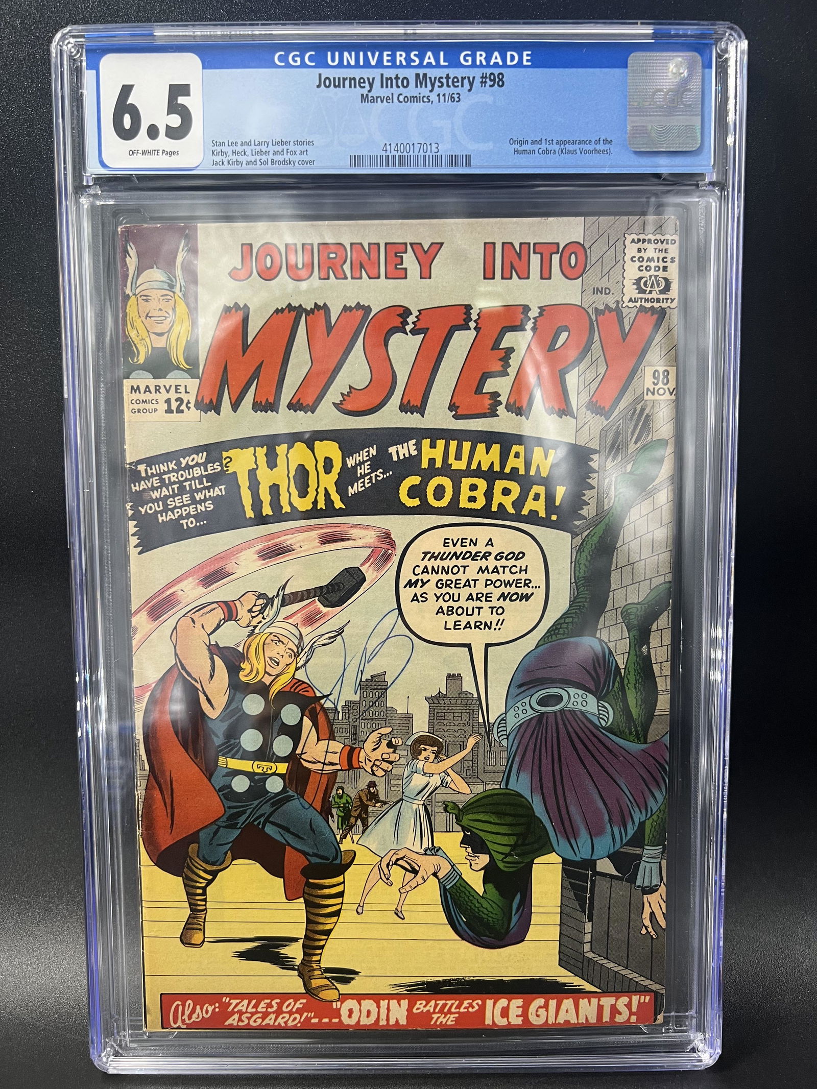 JOURNEY INTO MYSTERY #98  CGC GRADED 6.5   MARVEL COMICS (1 of 1)
