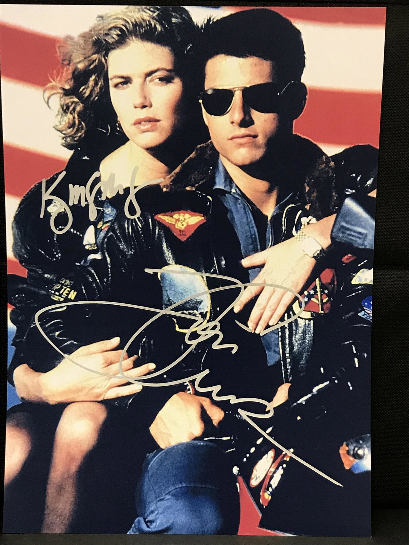 TOM CRUISE/KELLY MCGILLIS DUEL SIGNED 8 X 10 (RA COA): TOM CRUISE/KELLY MCGILLIS DUEL SIGNED 8 X 10 (RA COA)