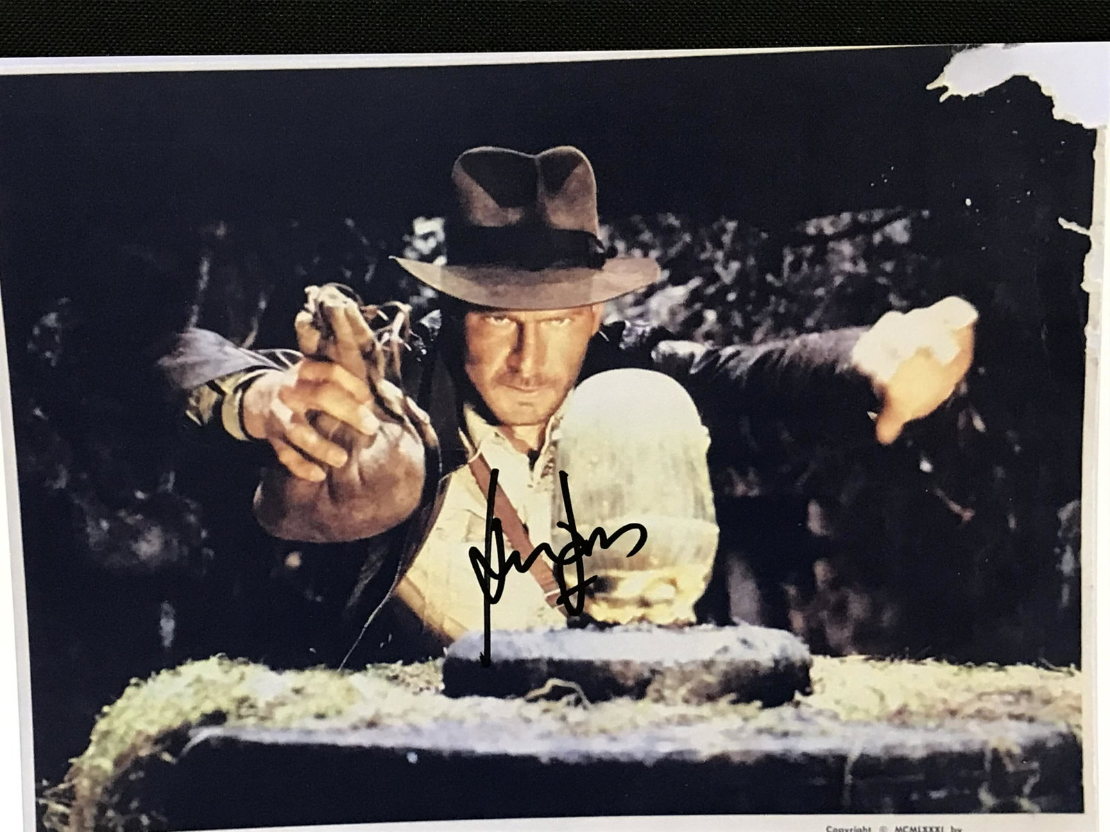 HARRISON FORD "RAIDERS OF THE LOST ARK" SIGNED 8 X 10 (RA COA): HARRISON FORD "RAIDERS OF THE LOST ARK" SIGNED 8 X 10 (RA COA)