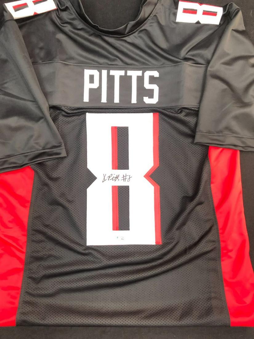 KYLE PITTS SIGNED ATLANTA FALCONS FOOTBALL JERSEY (BECKETT COA) (1 of 3)