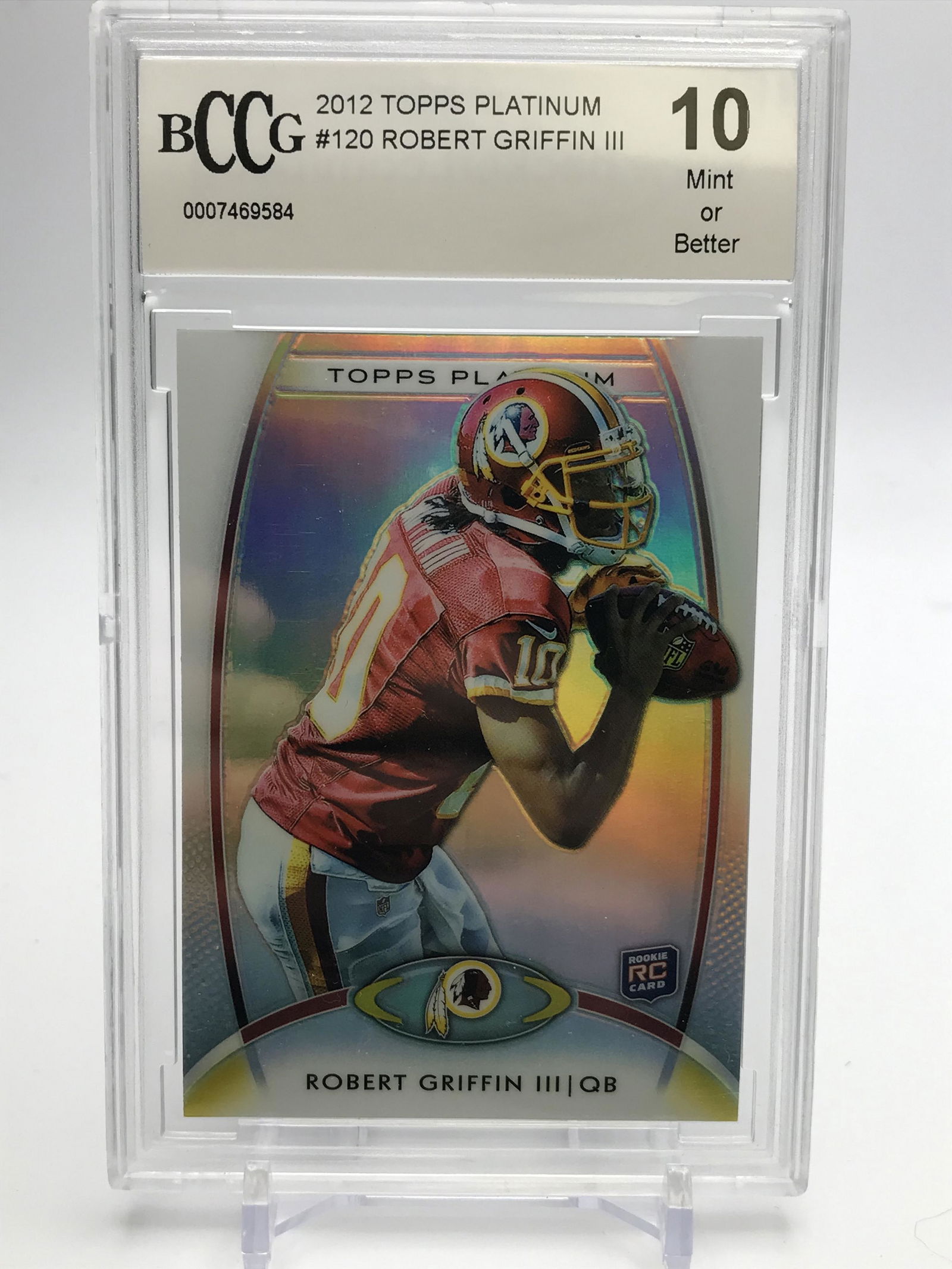 2012 TOPPS PLATINUM ROBERT GRIFFEN III ROOKIE CARD (BCCG 10) (1 of 2)
