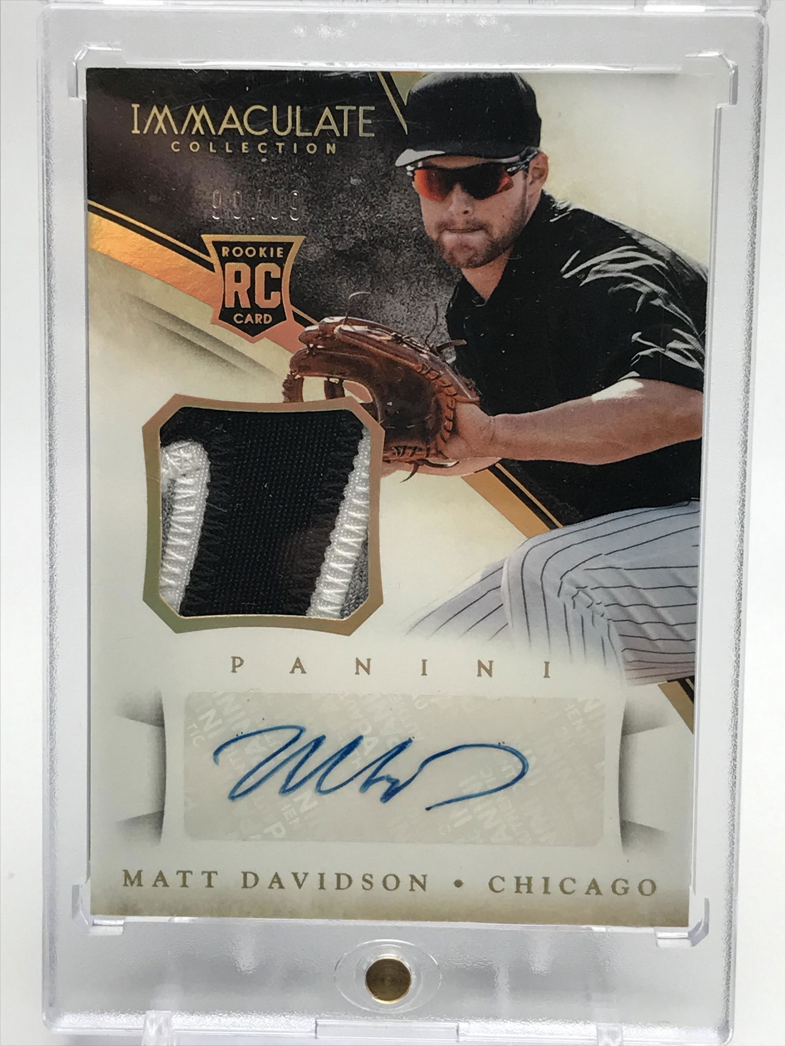 2014 PANINI IMMACULATE BASEBALL MATT DAVIDSON ROOKIE PATCH AUTO 99/99 (1 of 2)