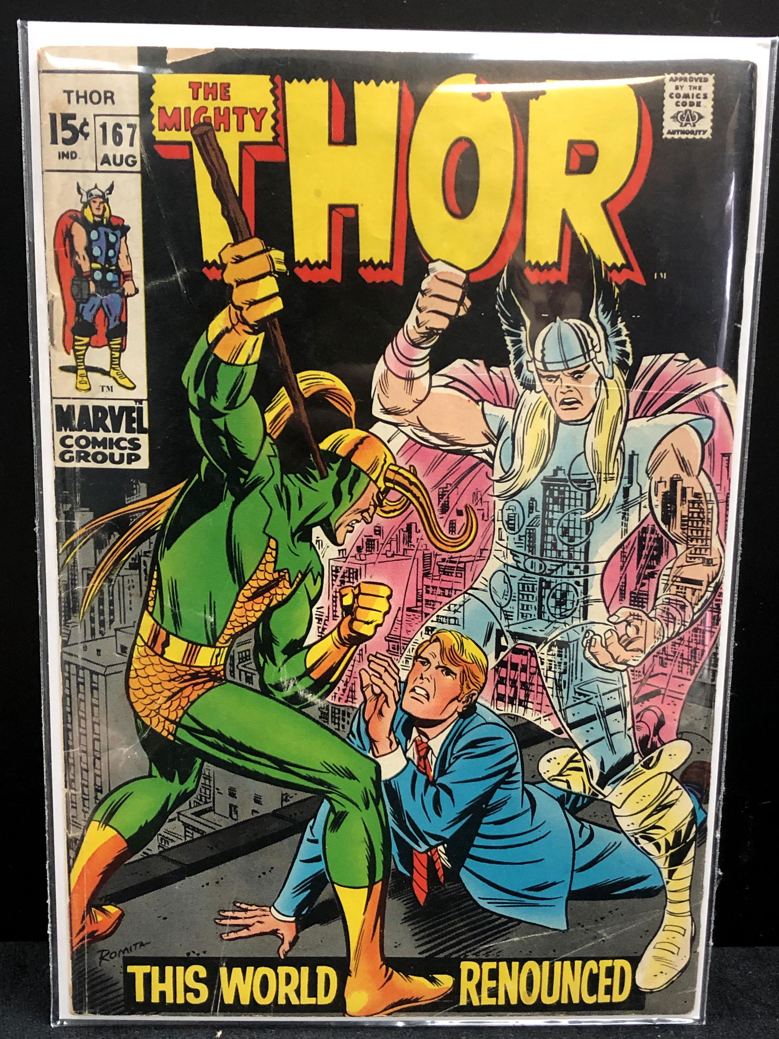 THE MIGHTY THOR # 167  MARVEL COMICS (1 of 1)