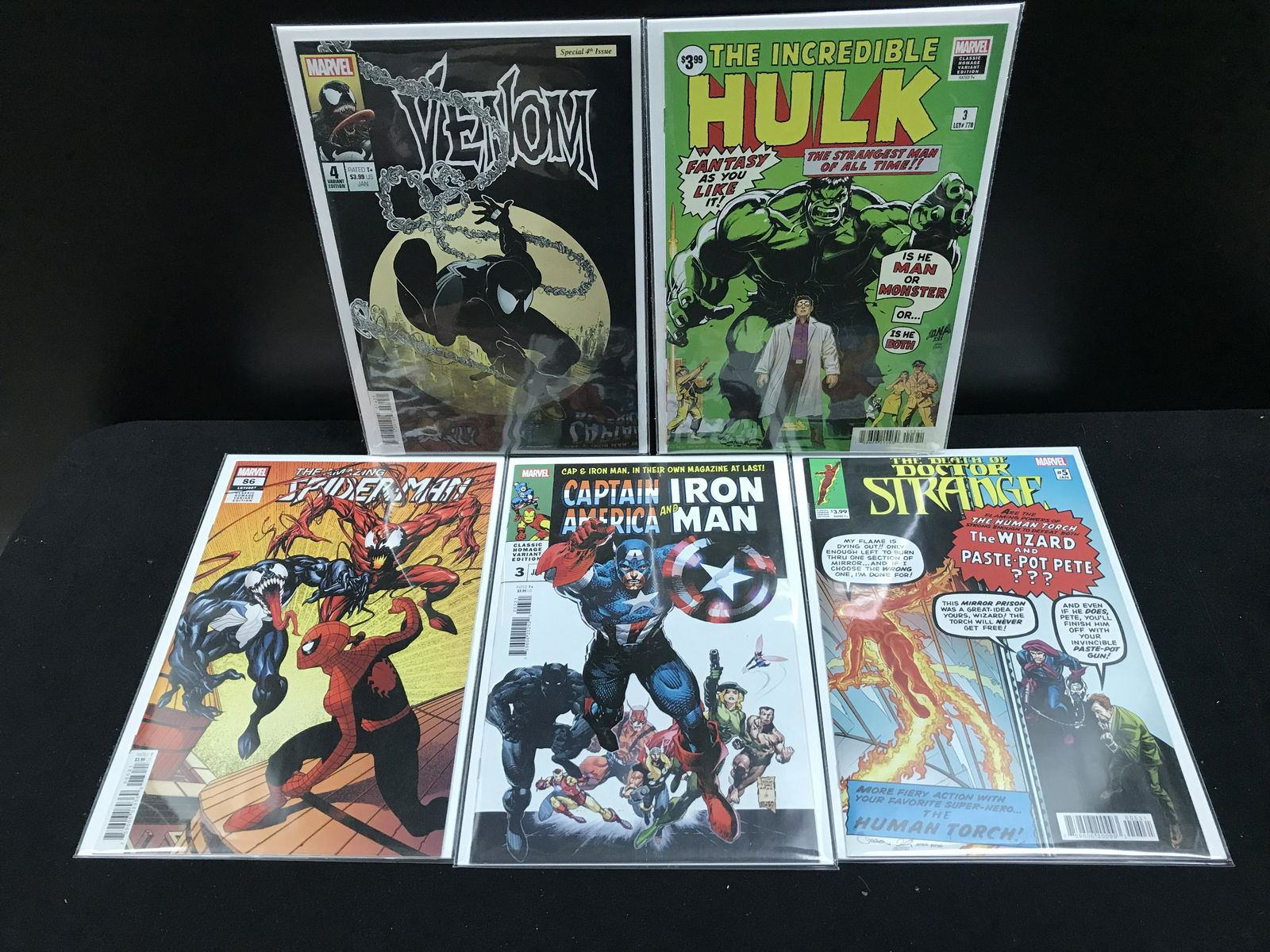LOT OF 5 SUPER-HERO COMICS (MARVEL COMICS) (1 of 1)