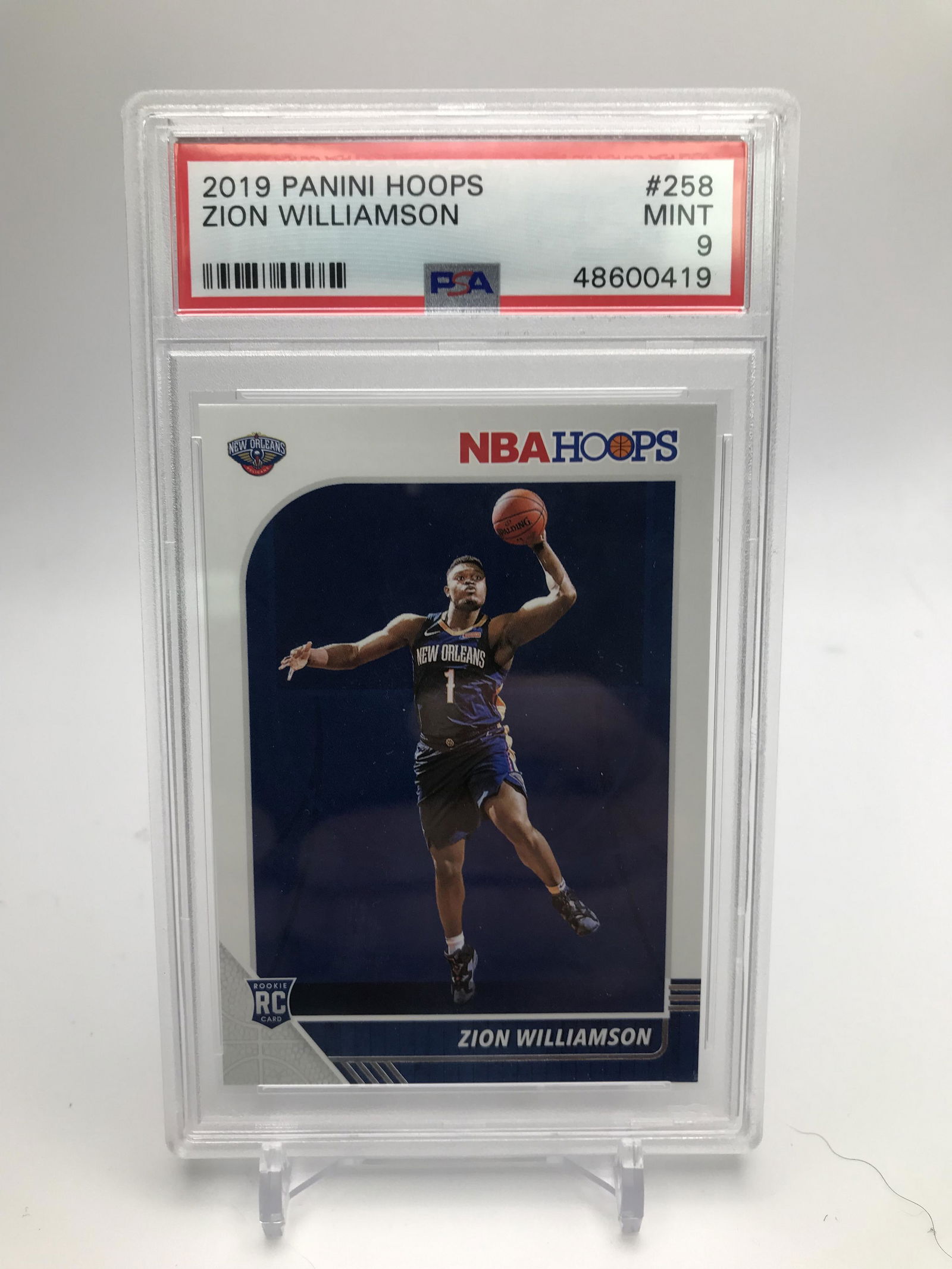 ZION WILLIAMSON ROOKIE CARD (PSA 9) (1 of 2)