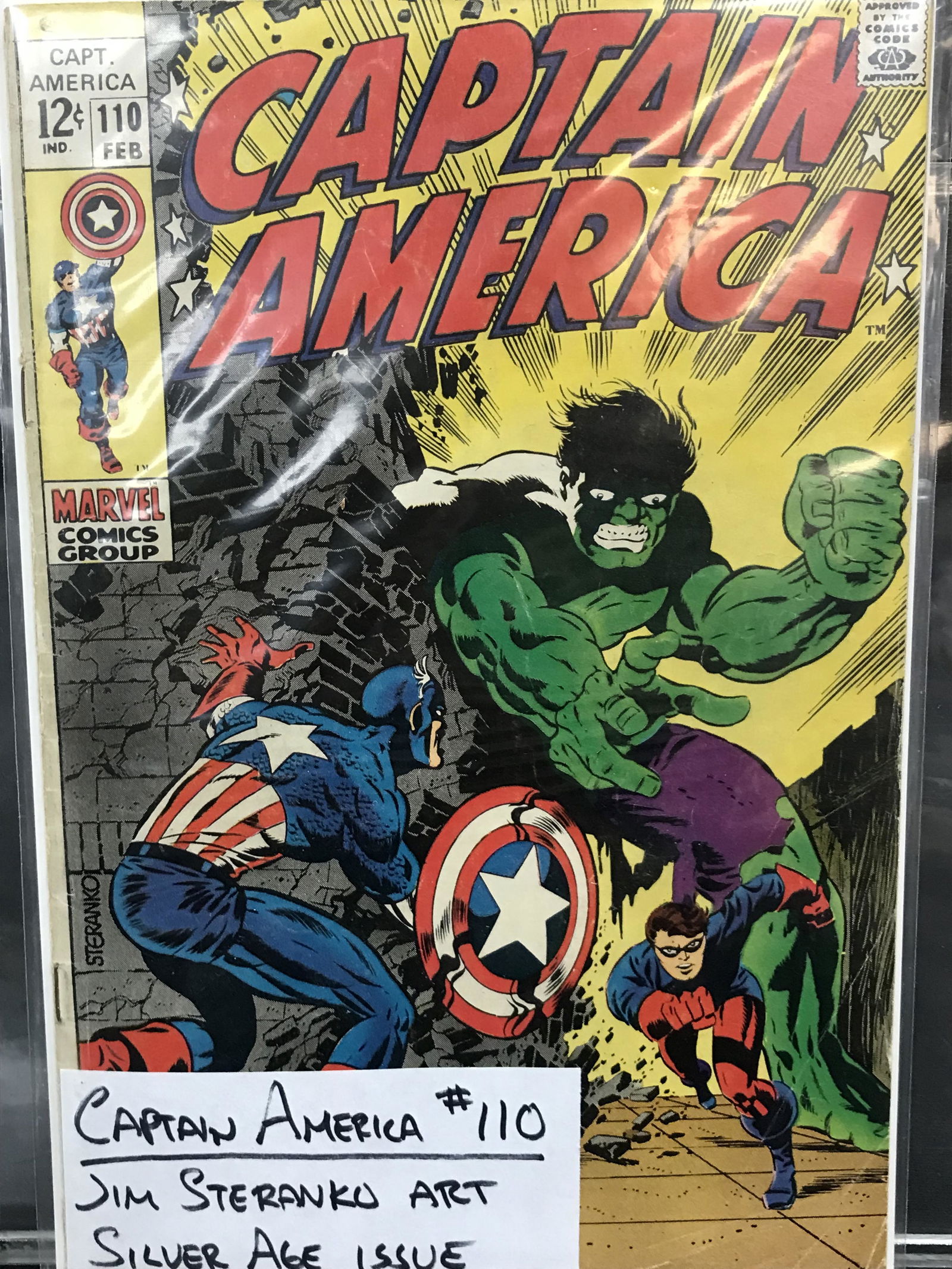 MARVEL COMICS CAPTAIN AMERICA NO.110 (1 of 1)