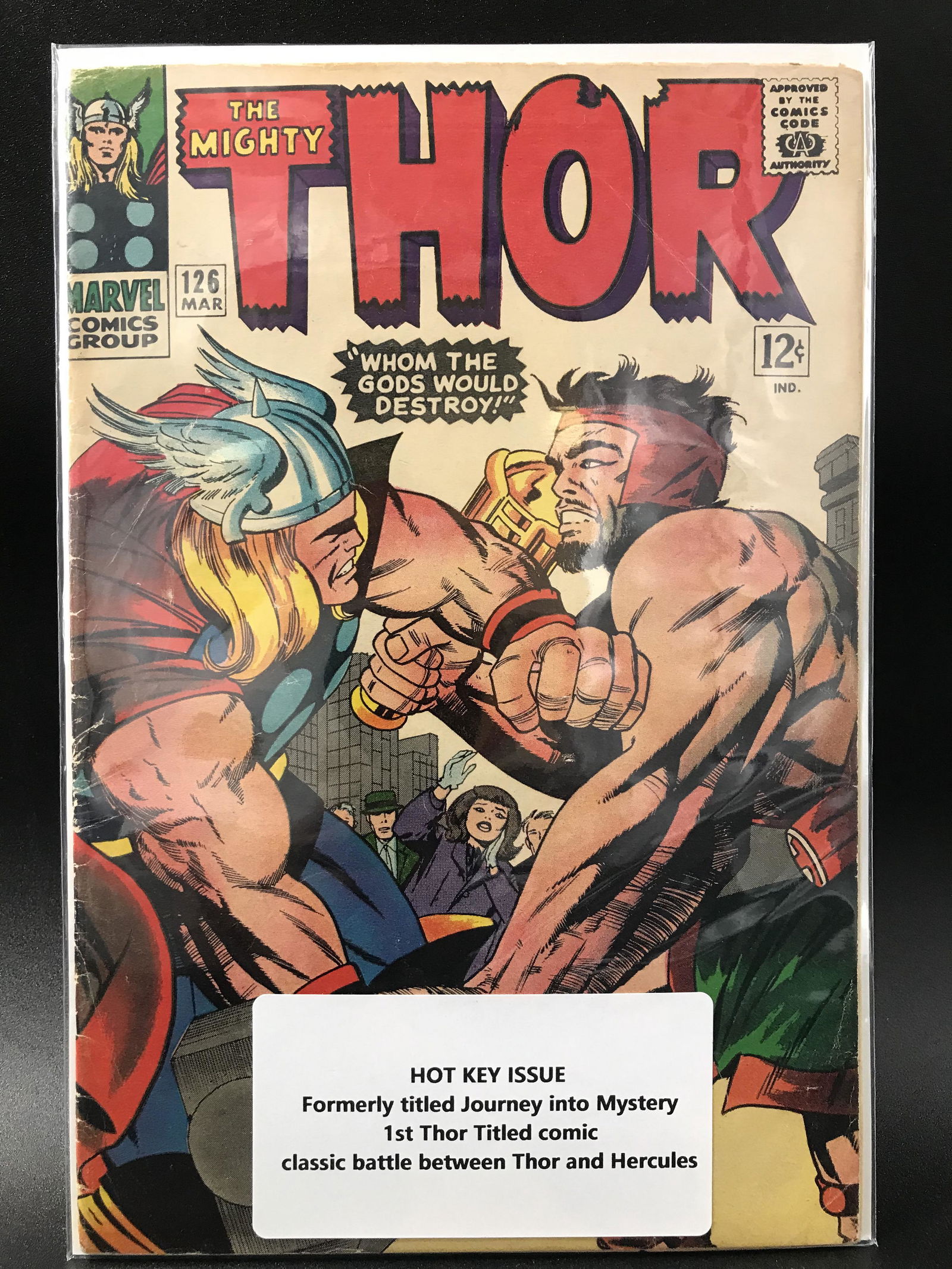 MARVEL COMICS THE MIGHTY THOR 126 (1ST THOR TITLED COMIC) (1 of 1)