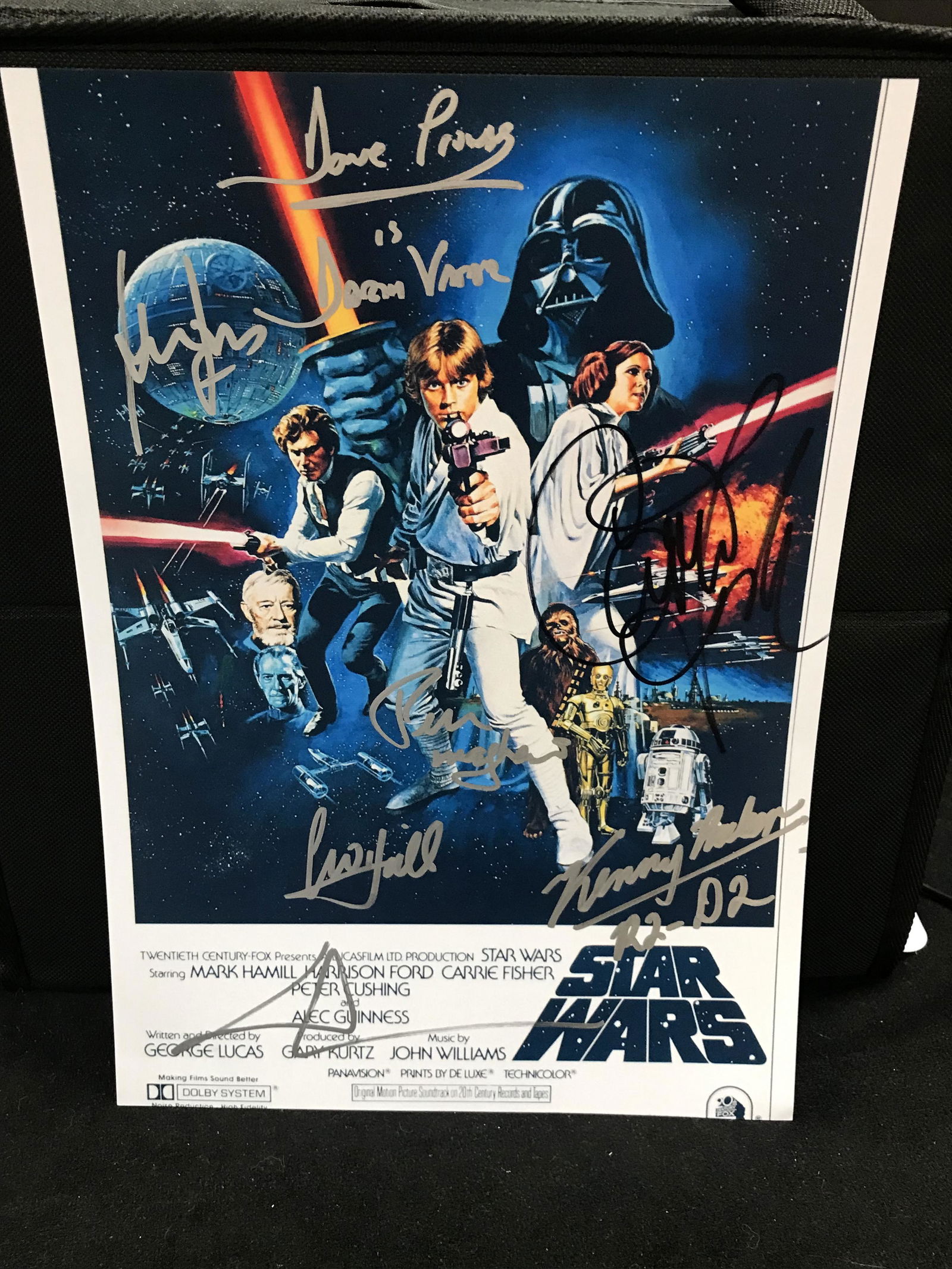 STAR WARS CAST SIGNED 8 X 10 (RA COA) (1 of 2)