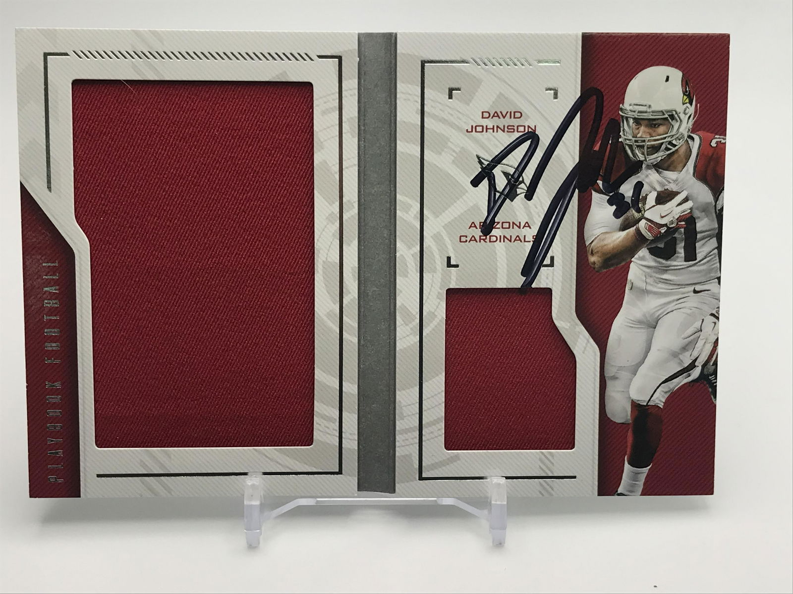 2016 PANINI PLAYBOOK DAVID JOHNSON PATCH AUTO (49/199): 2016 PANINI PLAYBOOK DAVID JOHNSON PATCH AUTO (49/199)