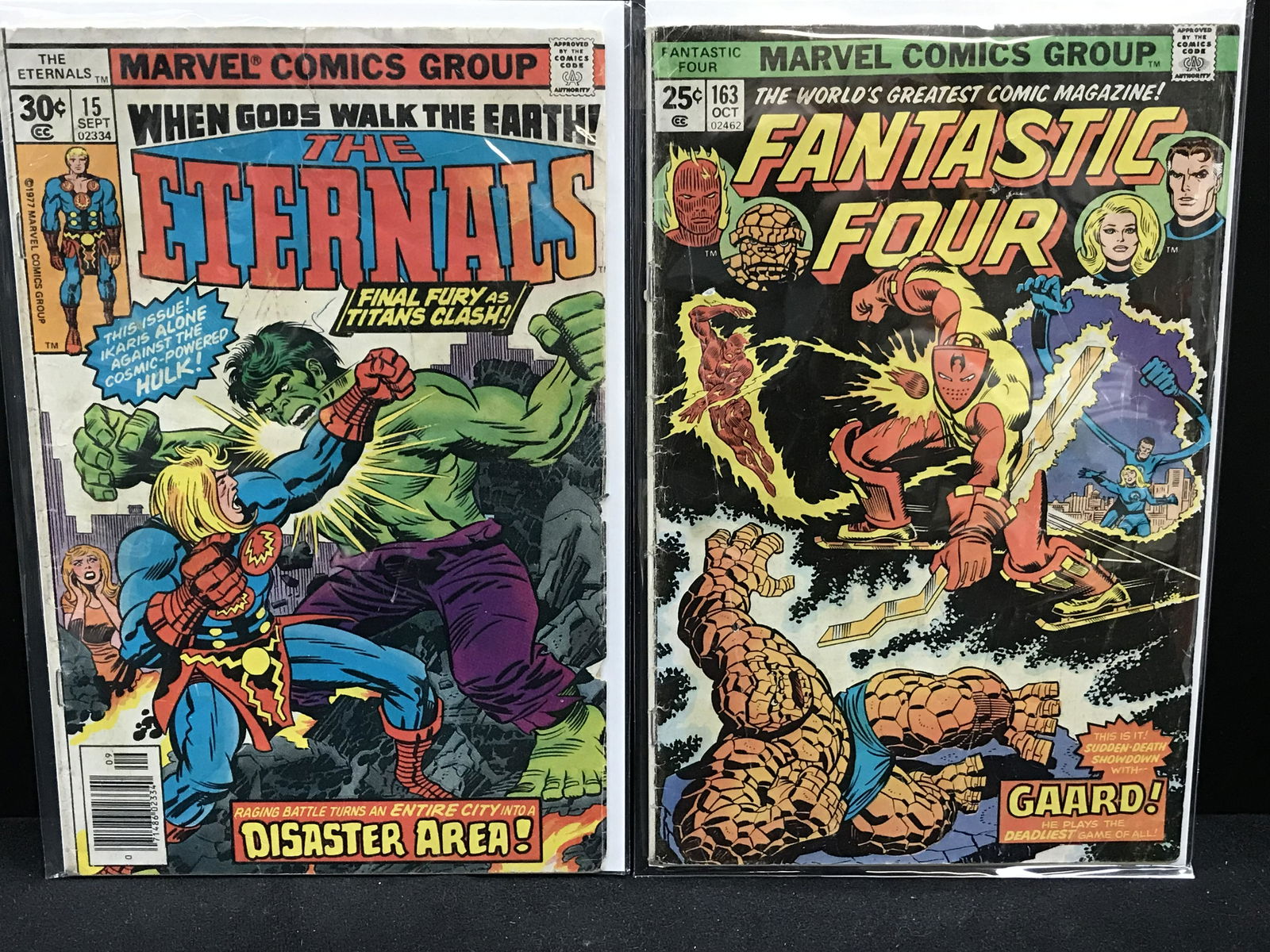 THE ETERNALS #15 AND FANTASTIC FOUR #  163 (MARVEL COMICS) (1 of 1)
