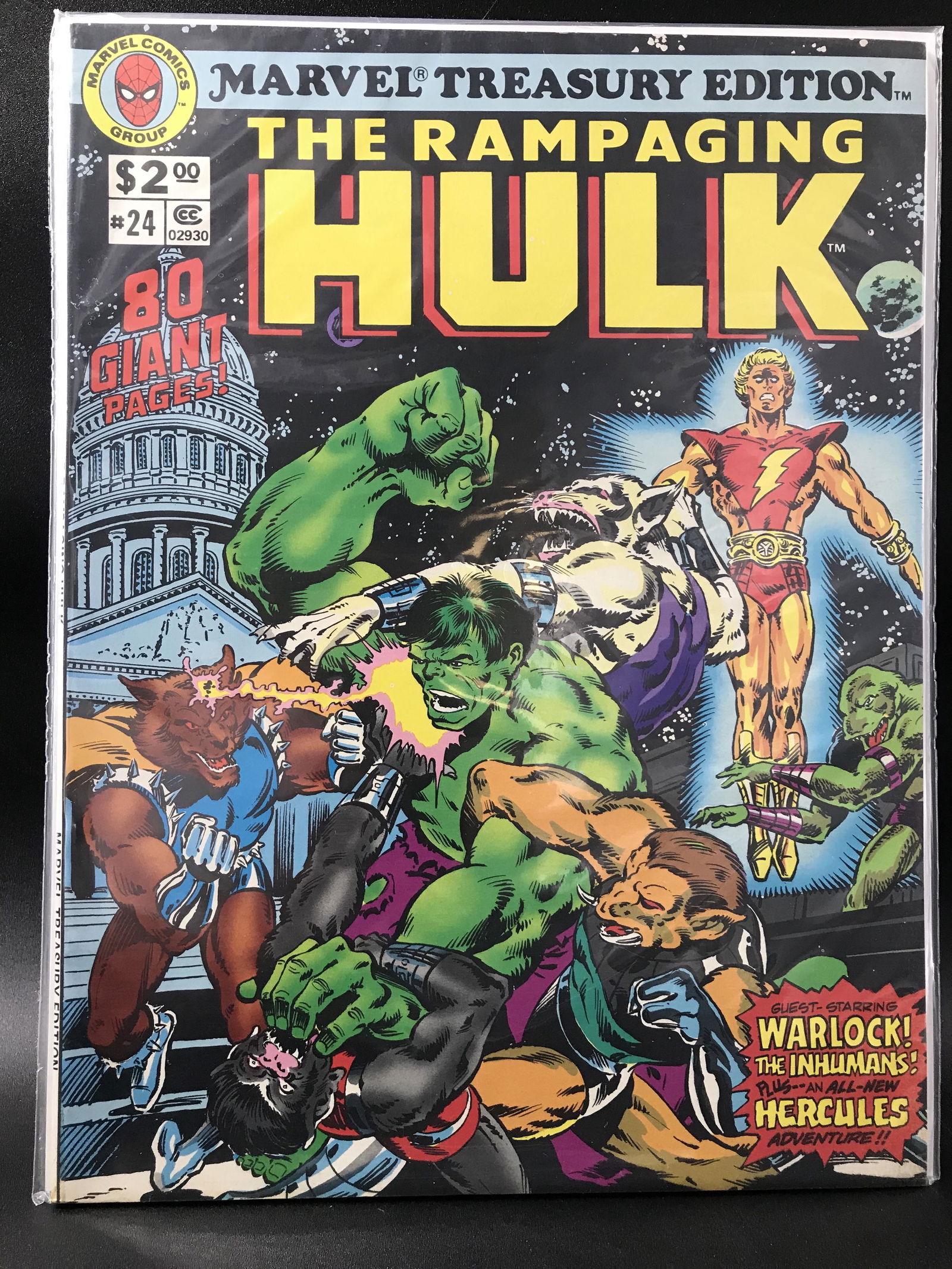 MARVEL TREASURY EDITION THE RAMPAGING  HULK  #24  (MARVEL COMICS) (1 of 1)