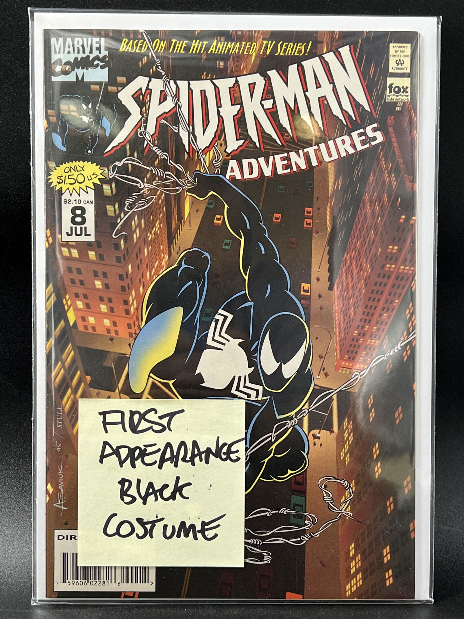 MARVEL COMICS SPIDER-MAN ADVENTURES NO.8 (1ST. APP BLACK COSTUME) (1 of 1)