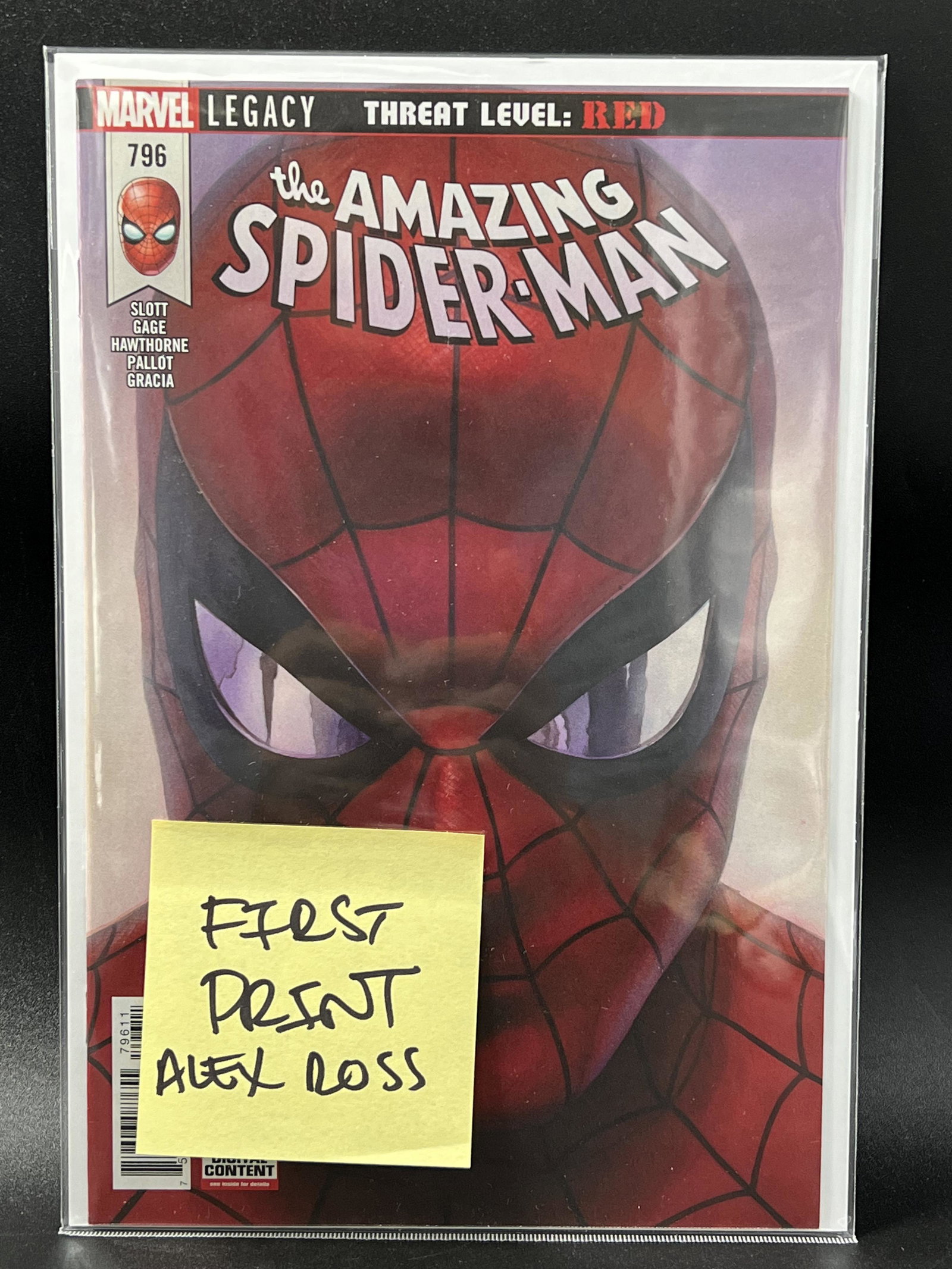 MARVEL COMICS THE AMAZING SPIDER-MAN NO.796 ALEX ROSS FIRST PRINT: MARVEL COMICS THE AMAZING SPIDER-MAN NO.796 ALEX ROSS FIRST PRINT
