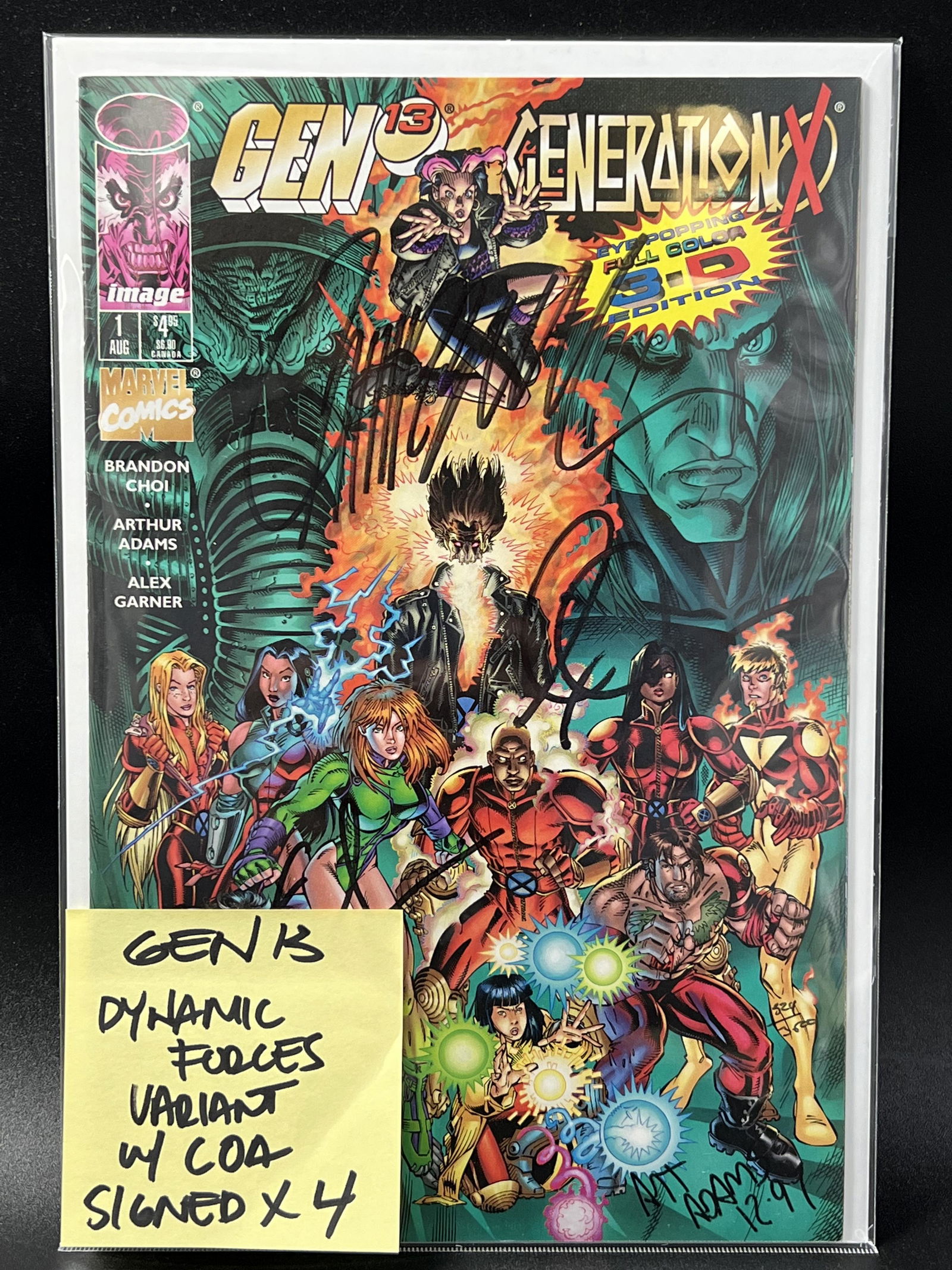 IMAGE COMICS GEN 13 NO.1 VARIANT SIGNED BY 4 (1 of 1)