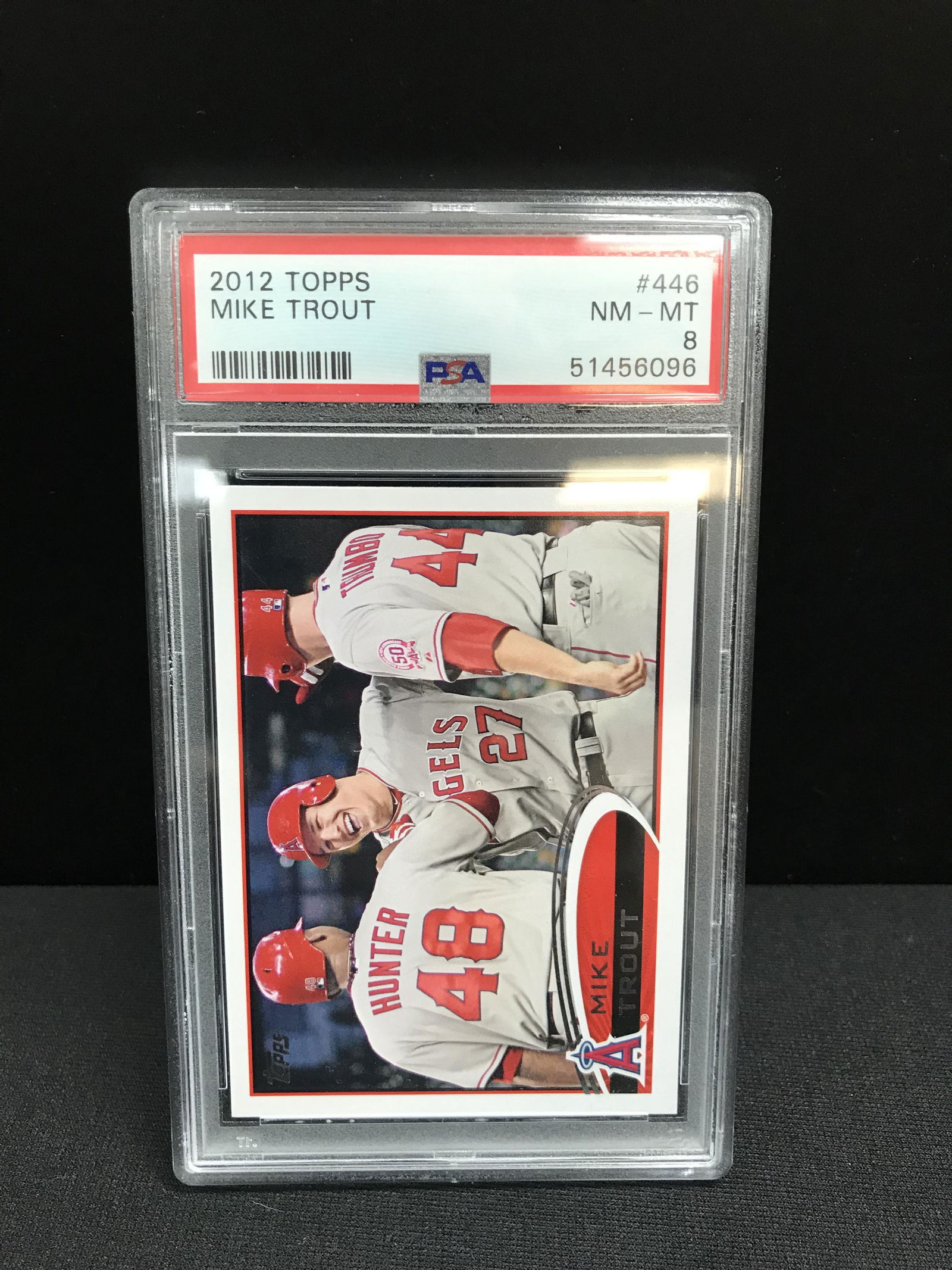 2012 TOPPS MIKE TROUT ROOKIE CARD (PSA 8) (1 of 2)