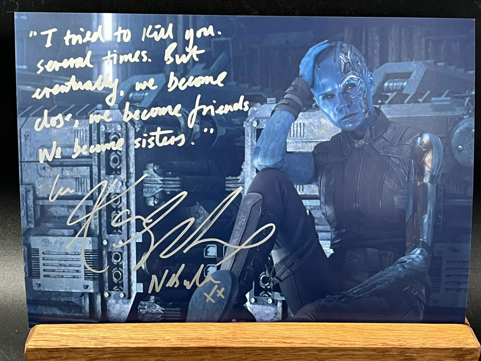 KAREN GILLAN SIGNED AVENGERS 8 X 10 (RA COA) (1 of 2)