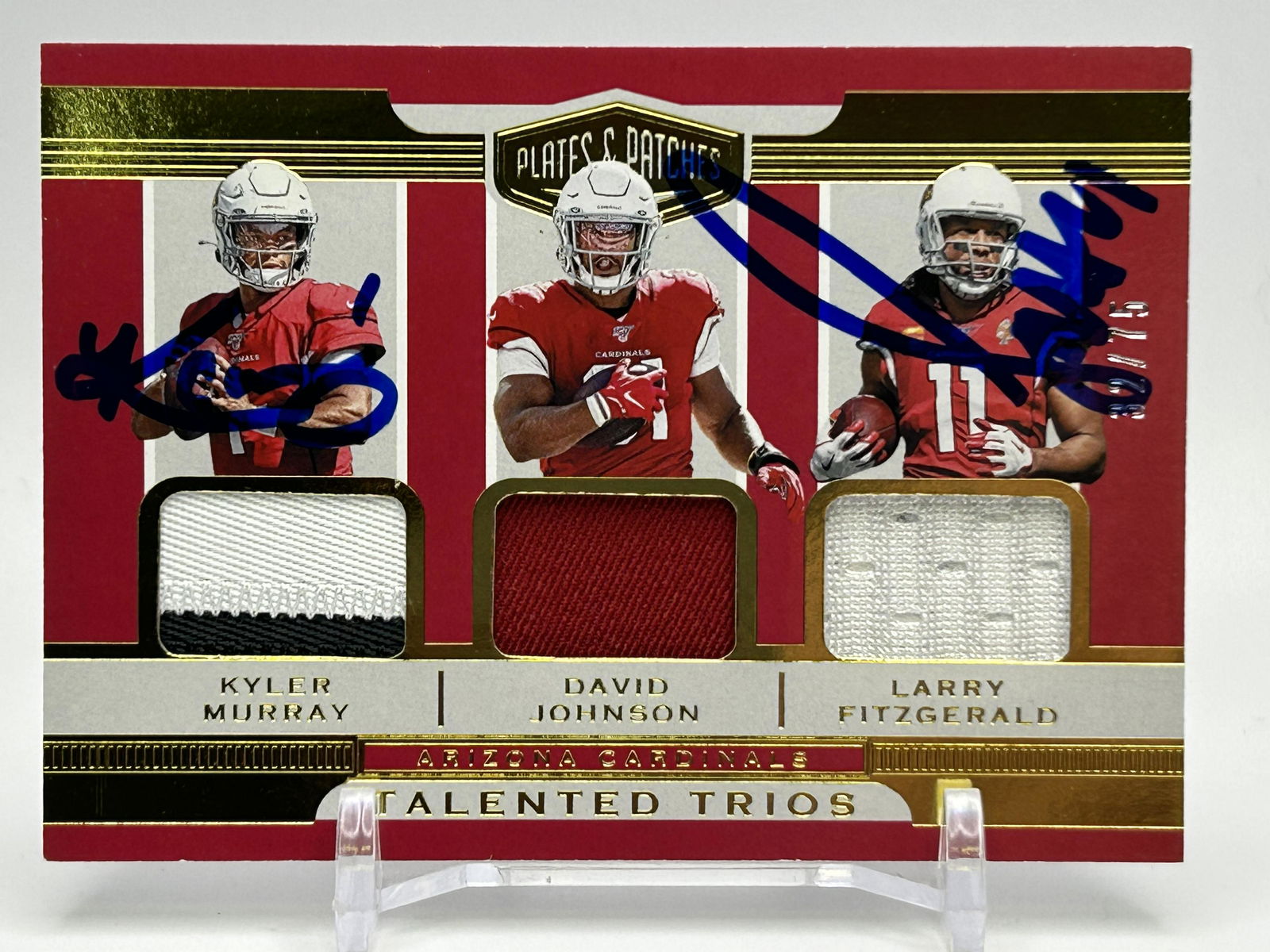 2019 PANINI PLATES AND PATCHES DUAL SIGNED MURRAY/ FITZGERALD 32/75 (1 of 2)