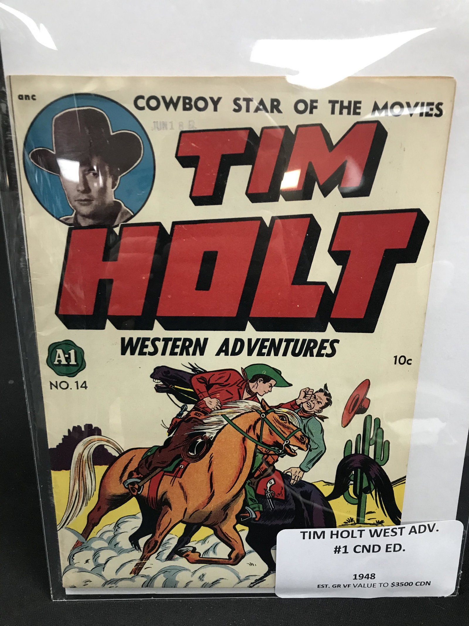 WESTERN ADVENTURES TIM HOLT NO.1 CANAAN EDITION 1948: WESTERN ADVENTURES TIM HOLT NO.1 CANAAN EDITION 1948