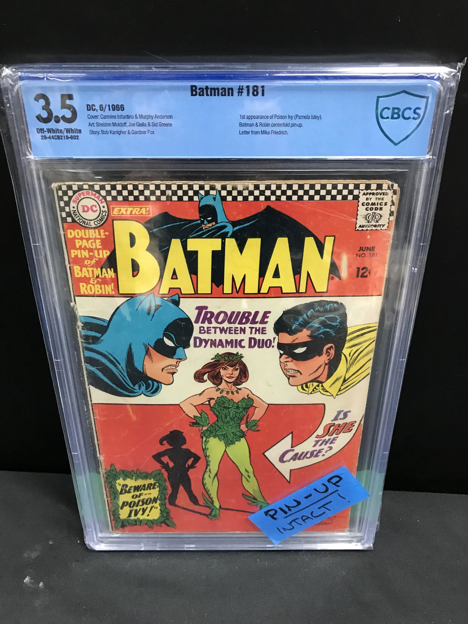 DC COMICS BATMAN NO.181 (1ST. APPEARANCE POISON IVY) CBCS 3.5 (1 of 1)