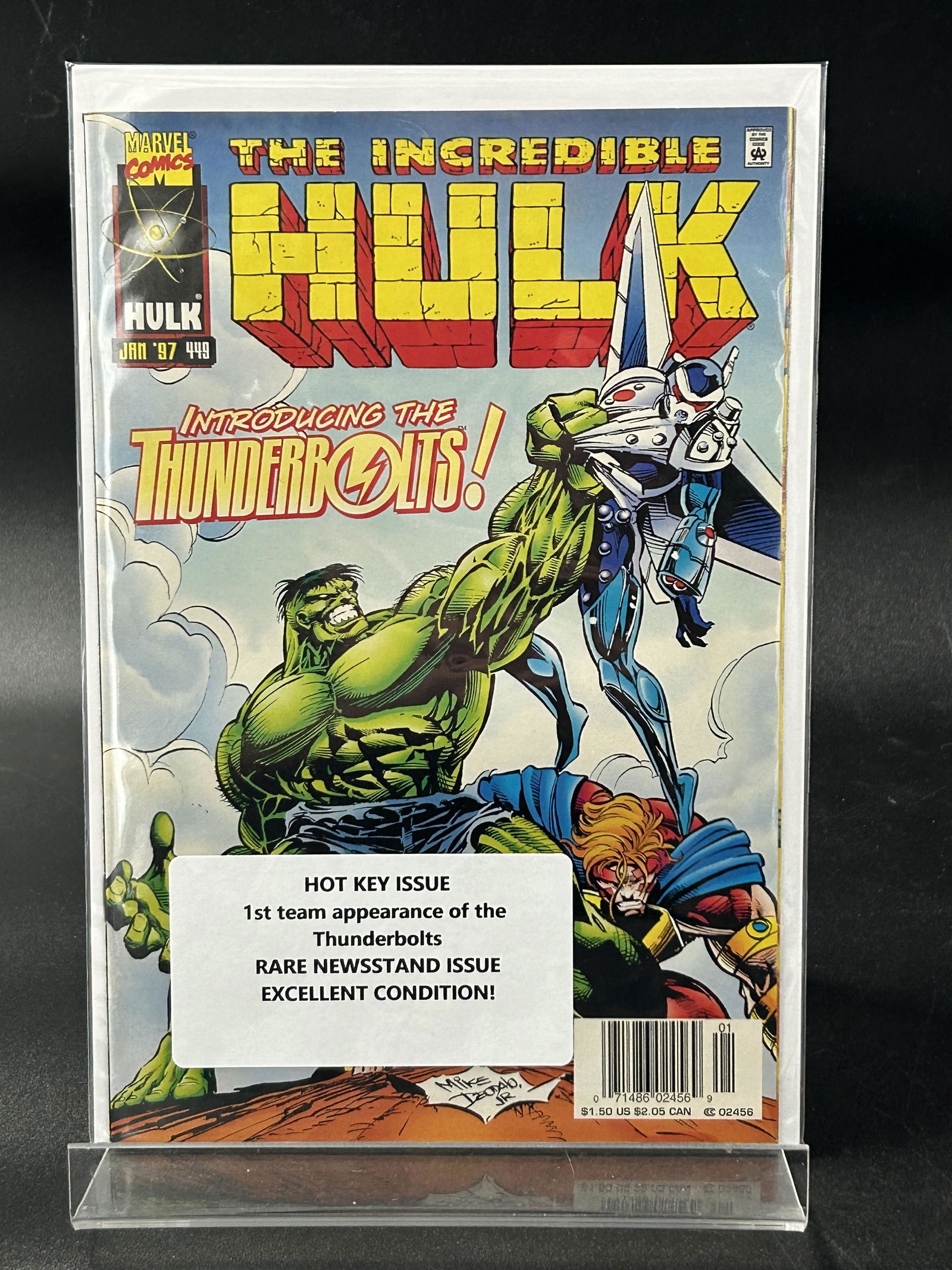 MARVEL COMICS THE INCREDIBLE HULK NO.449 (1ST APPEARANCE THUNDERBOLTS) (1 of 1)